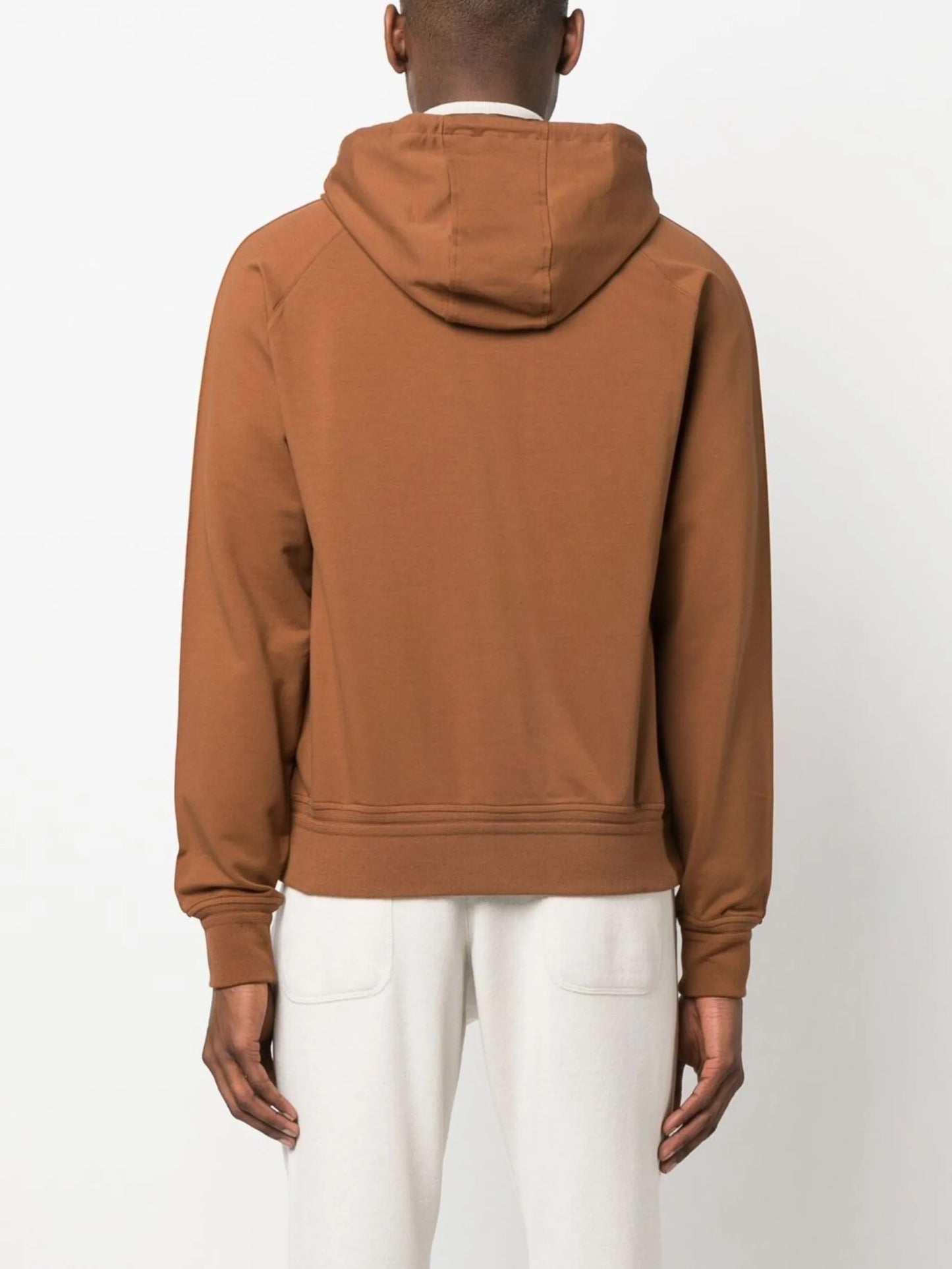 drawstring zip-up hoodie