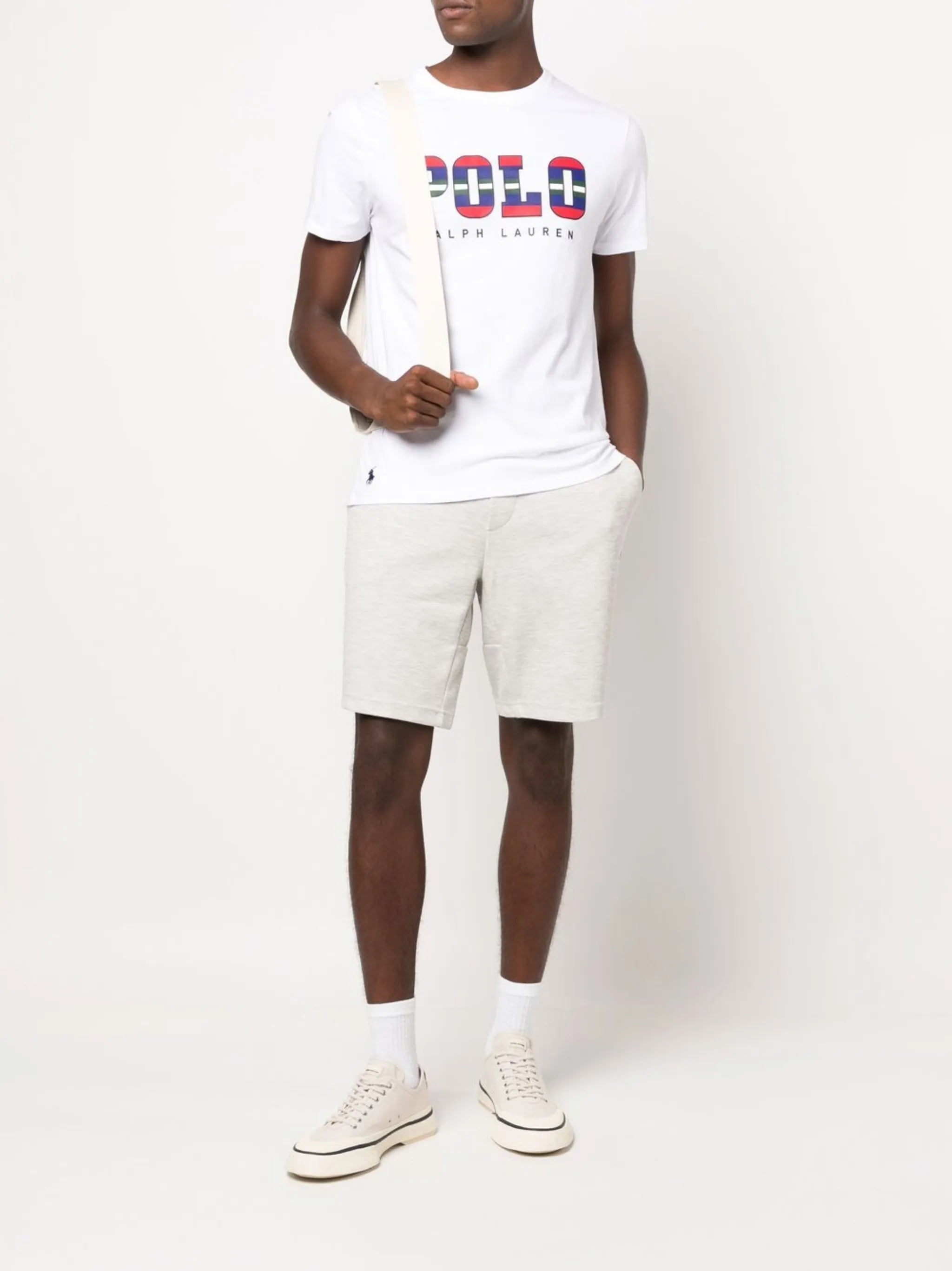 logo-embroidered track shorts