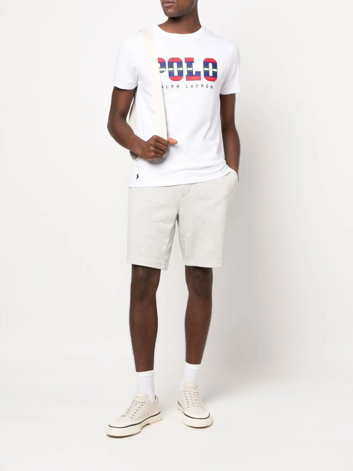 logo-embroidered track shorts