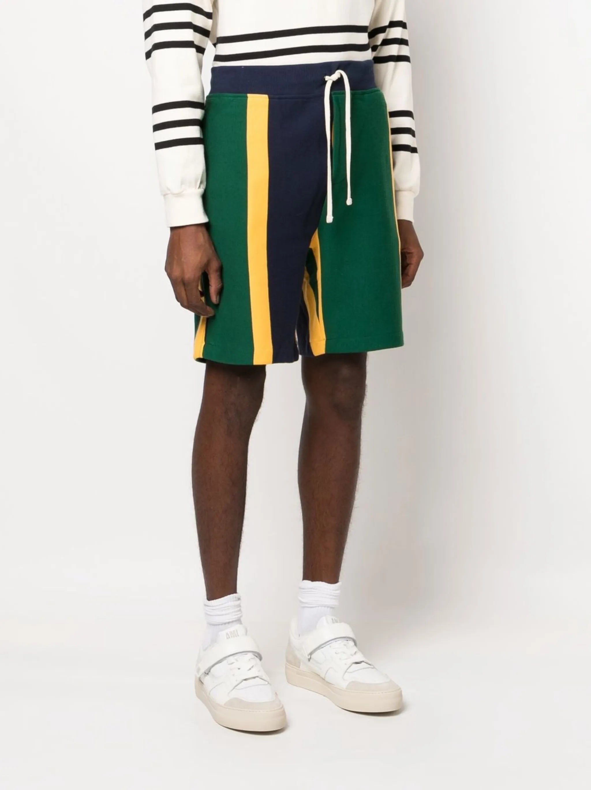 coloublock track shorts