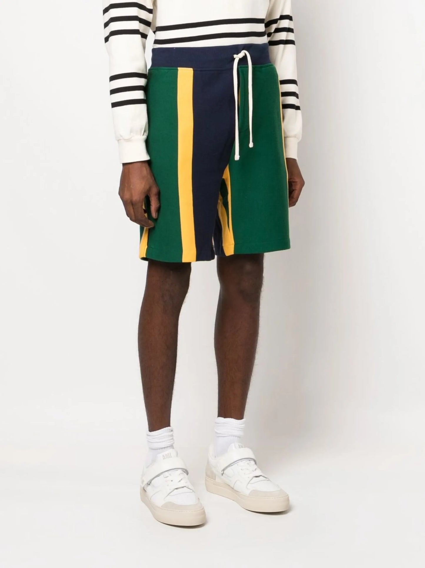 coloublock track shorts
