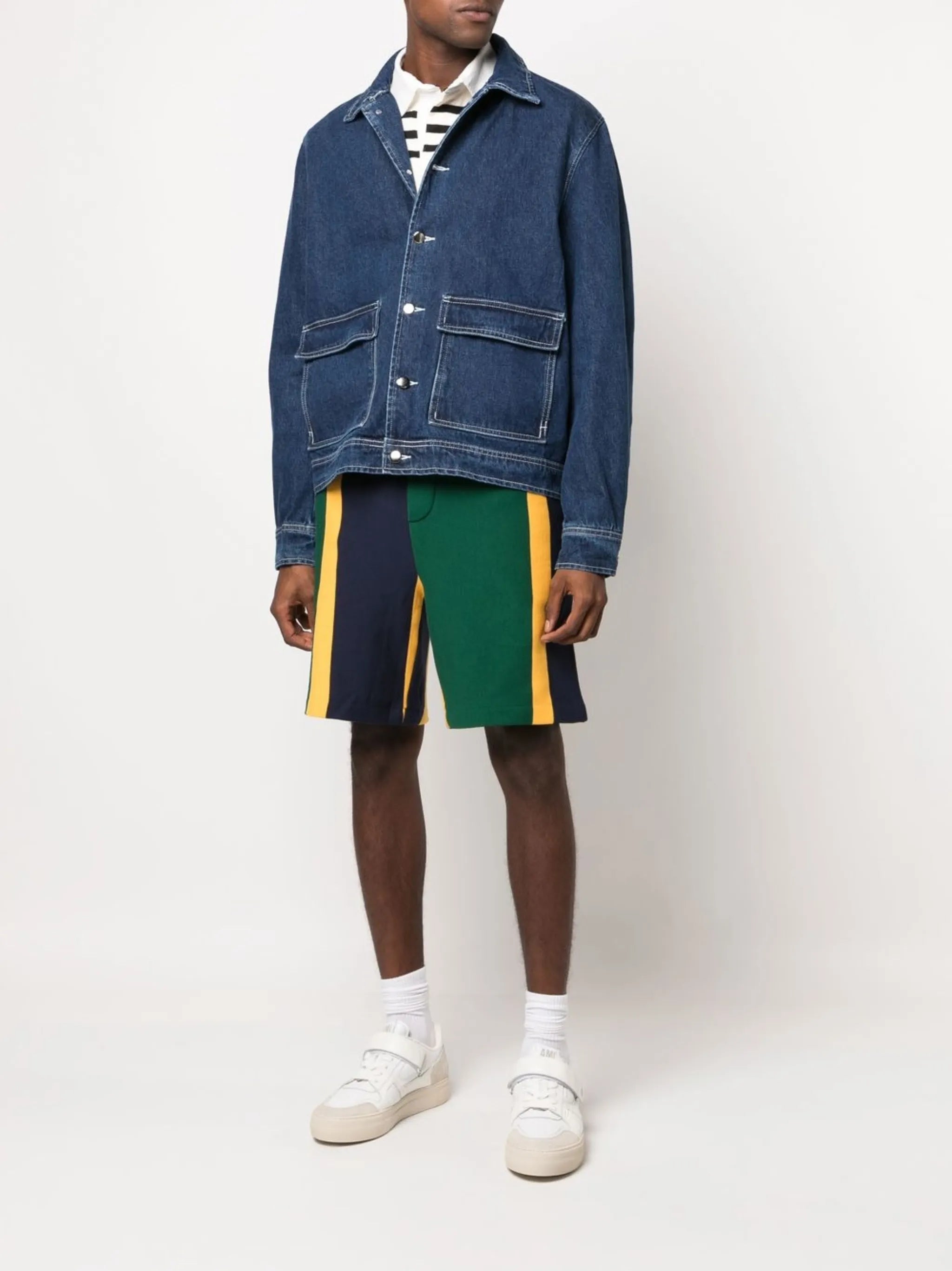 coloublock track shorts
