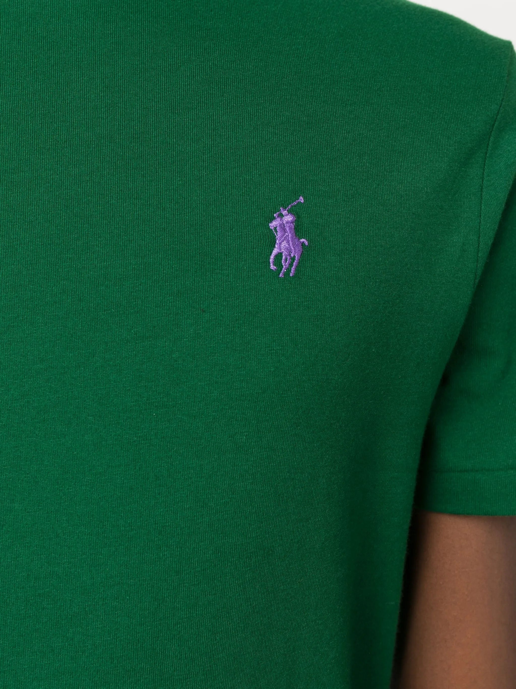 logo-embroidered cotton T-shirt