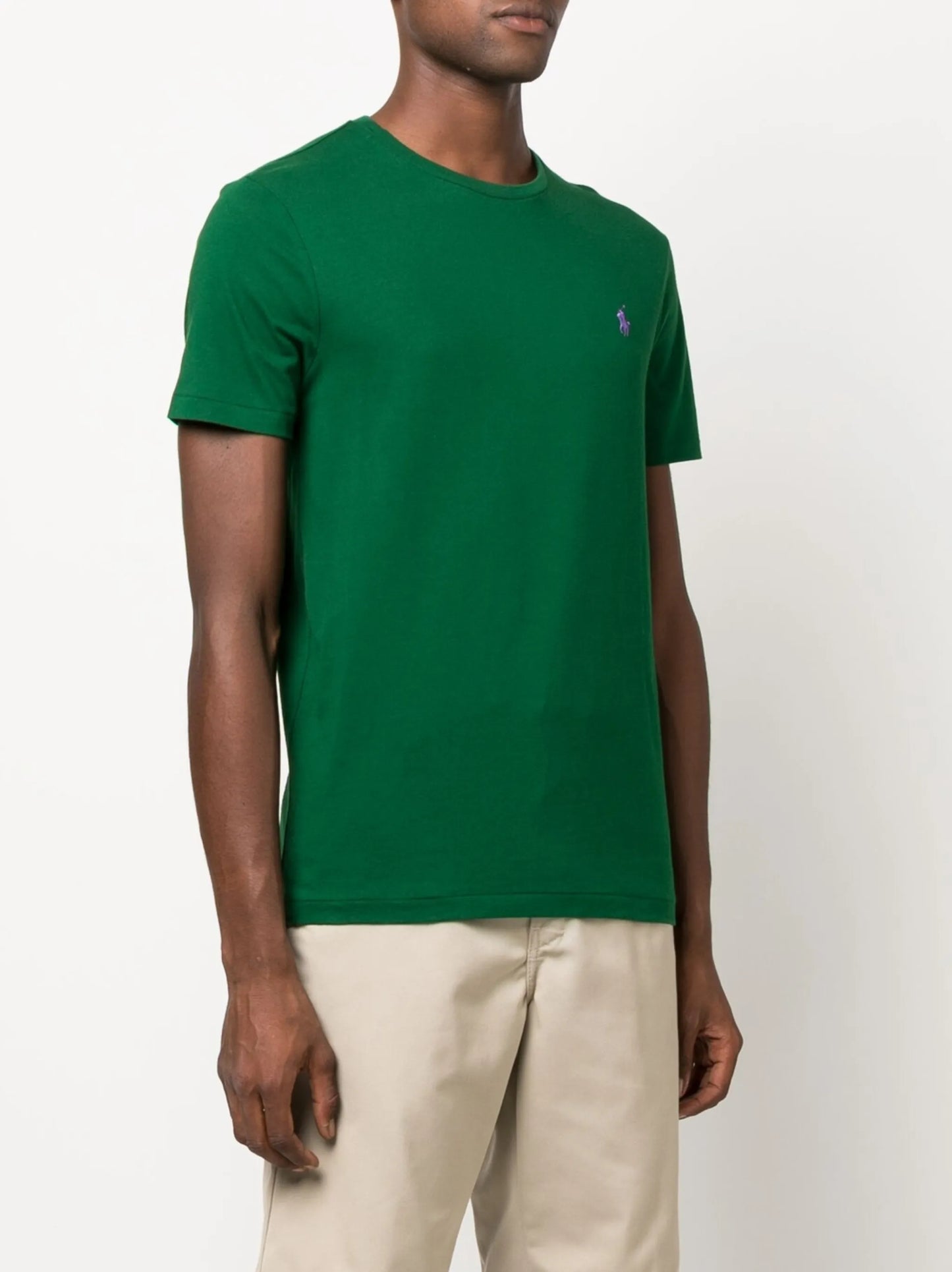 logo-embroidered cotton T-shirt