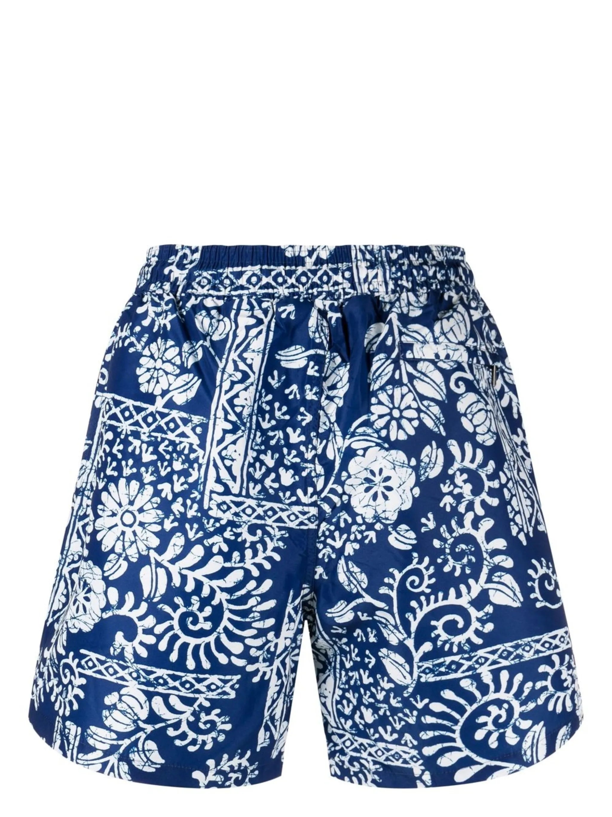 floral-print swim shorts
