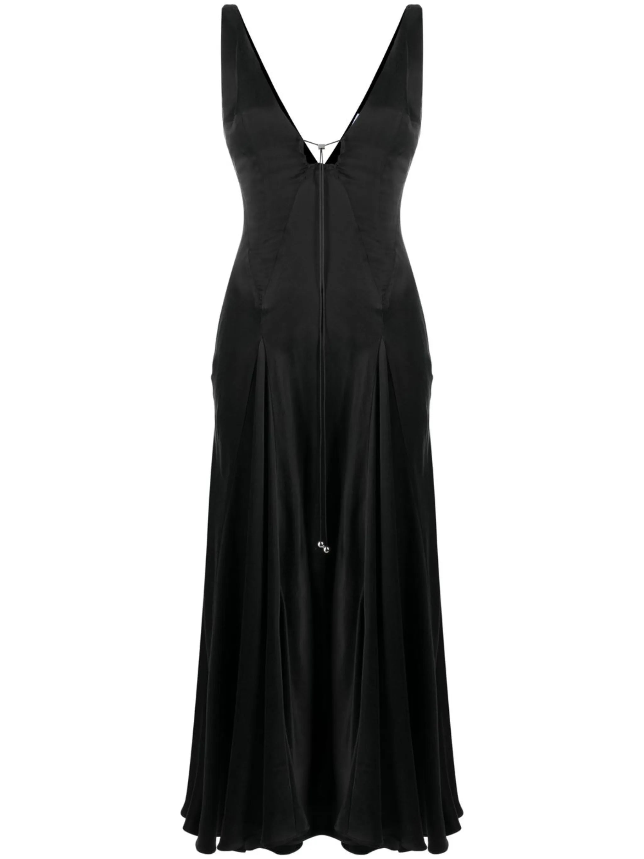 Tauri satin midi dress