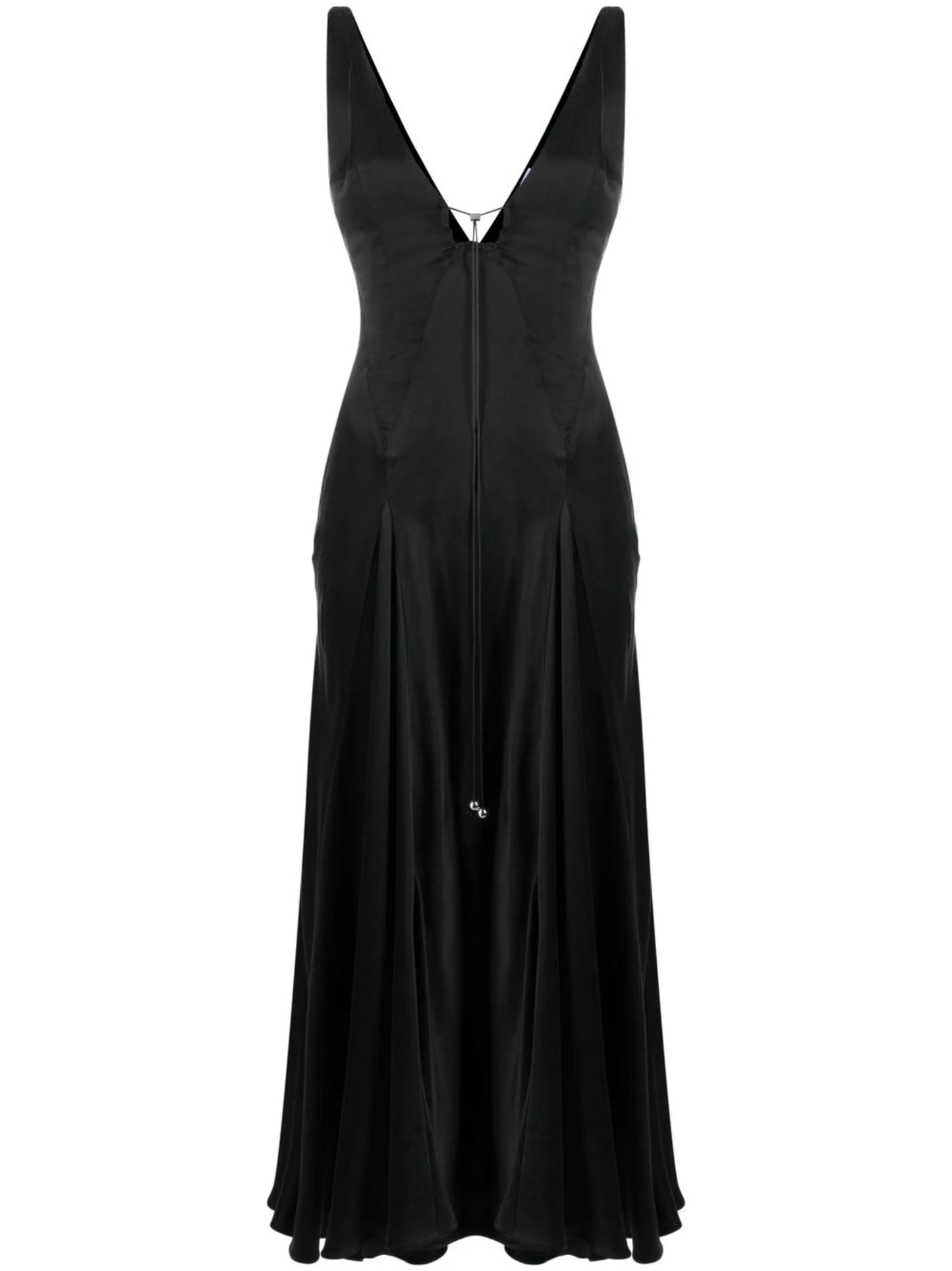 Tauri satin midi dress