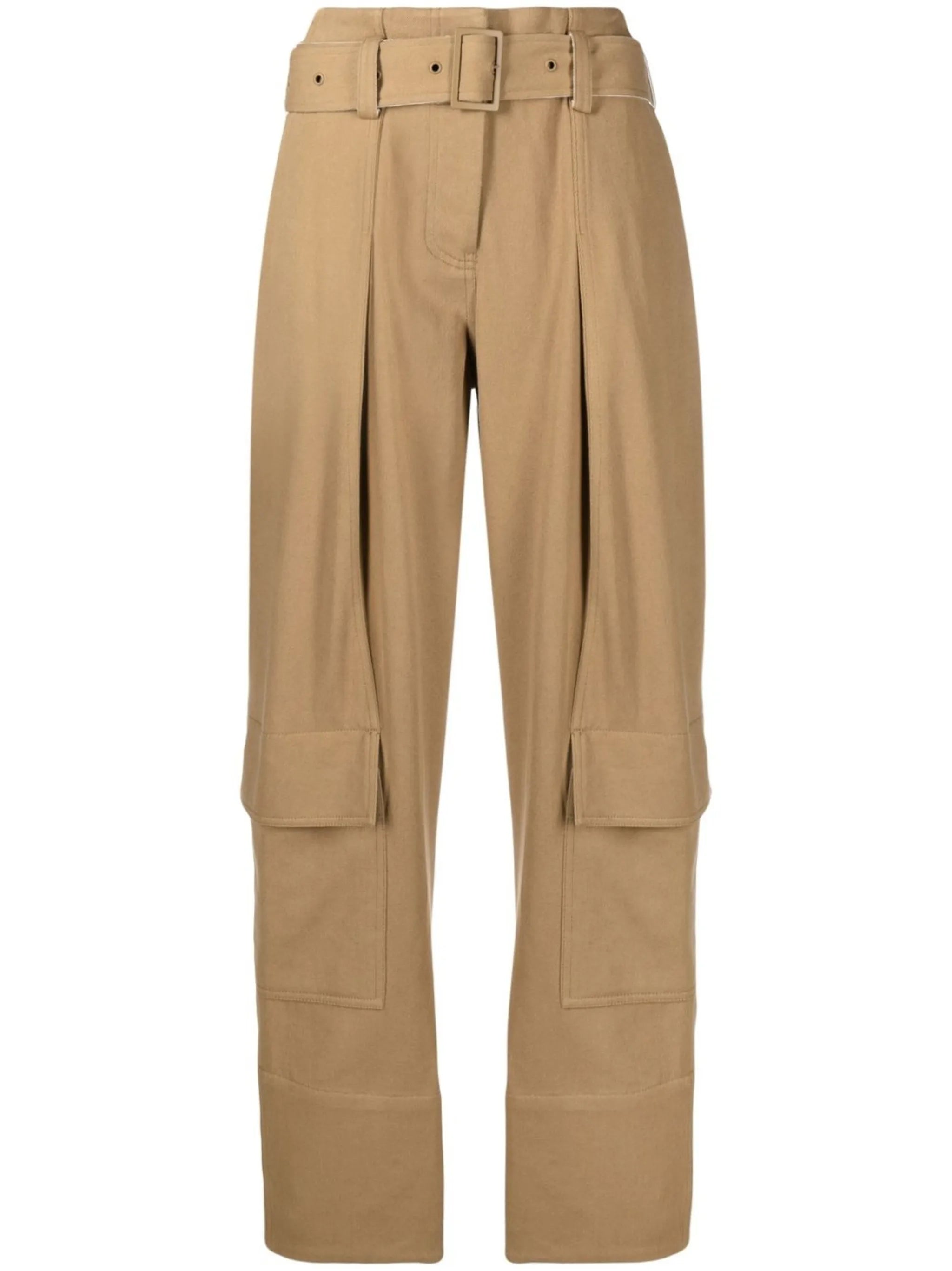 tapered-leg cargo trousers