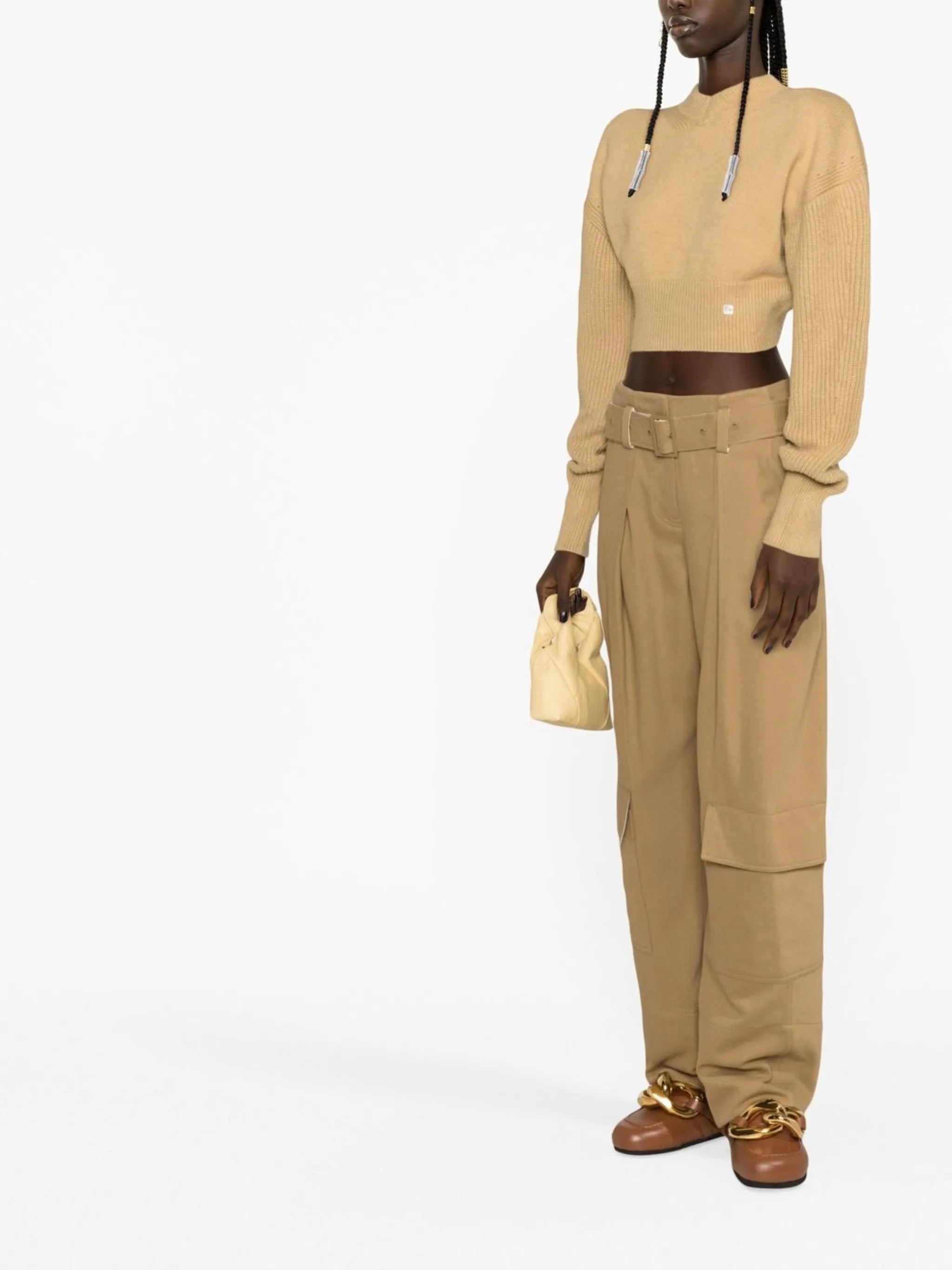 tapered-leg cargo trousers