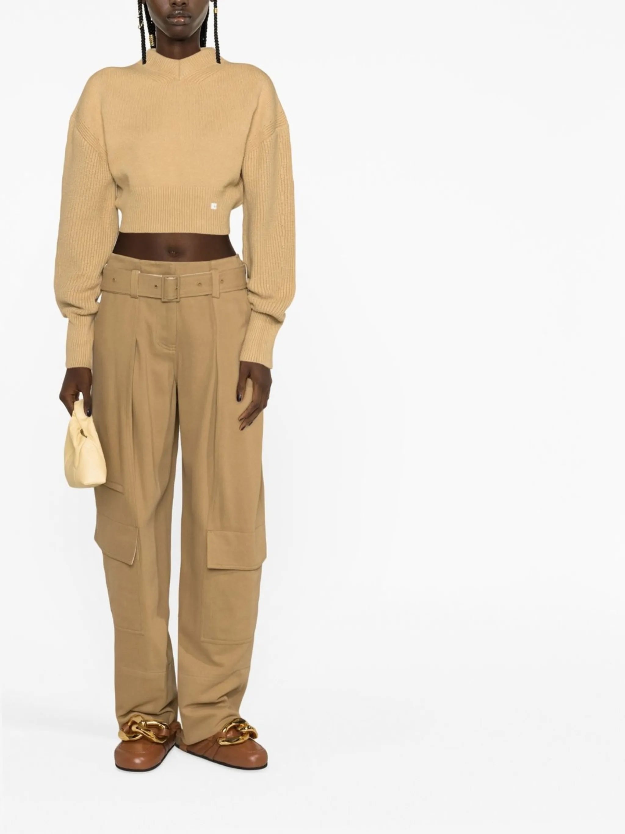 tapered-leg cargo trousers