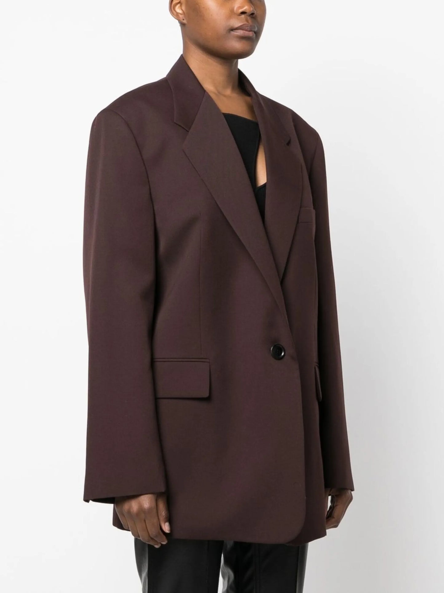 oversize single-breasted blazer
