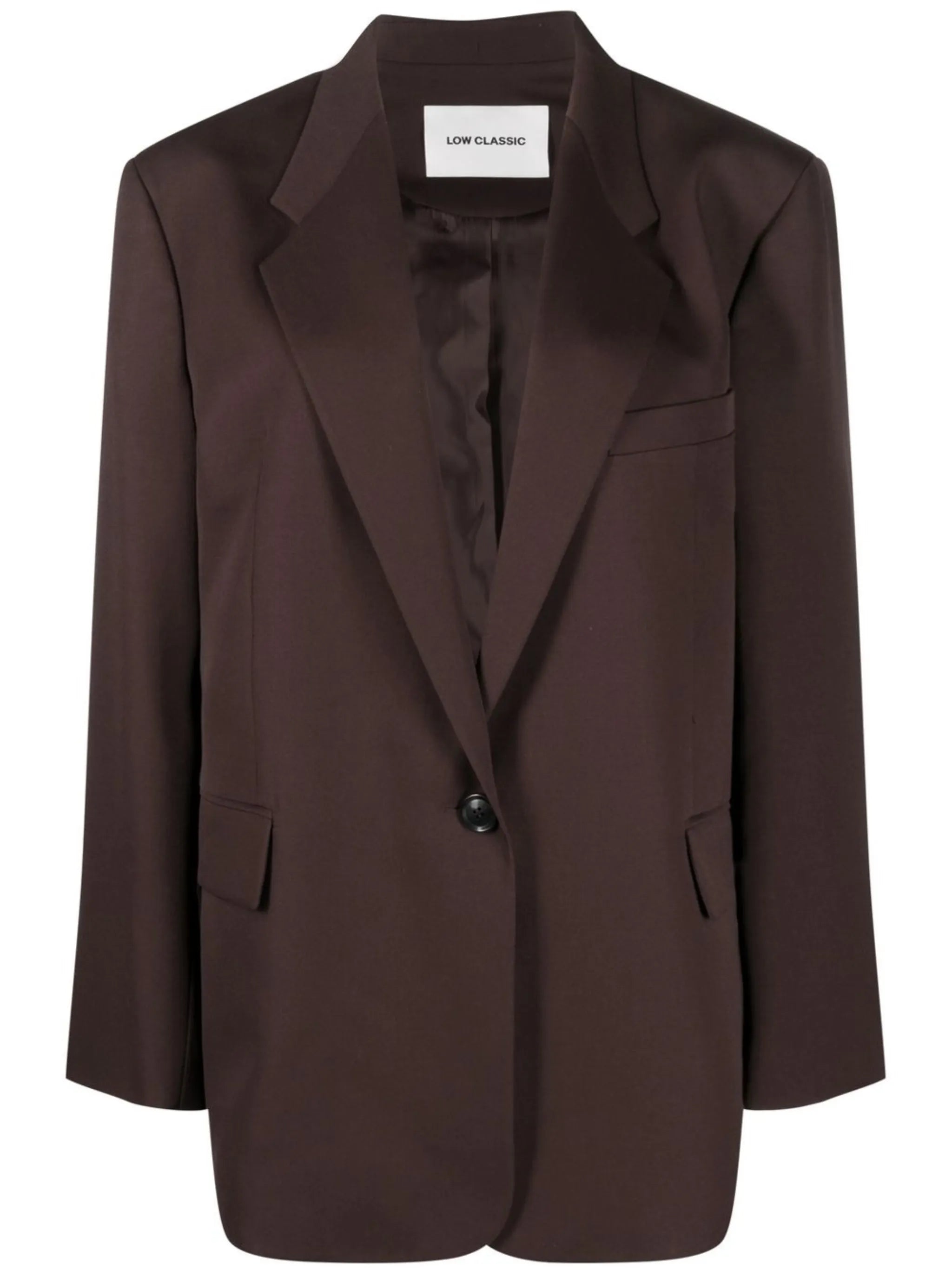oversize single-breasted blazer