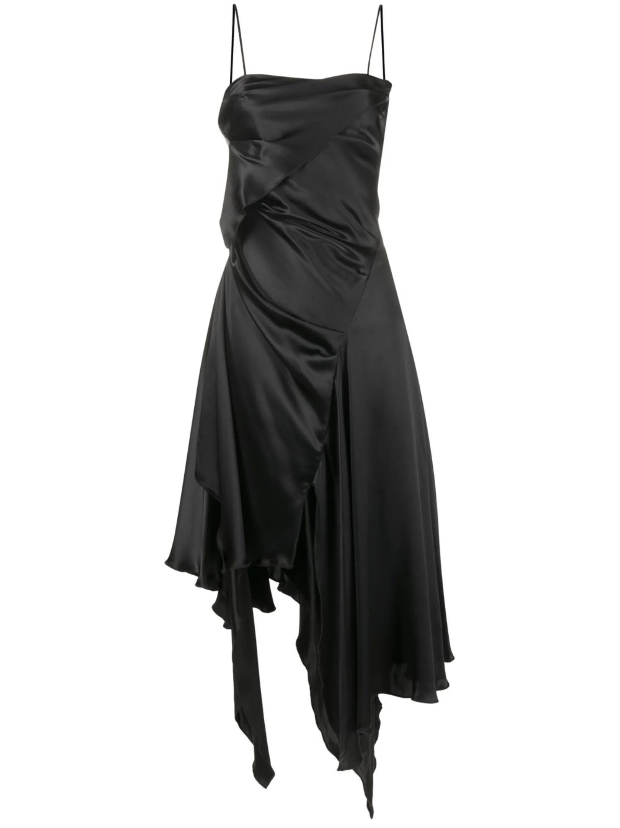 asymmetric midi dress