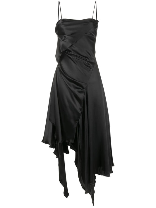 asymmetric midi dress
