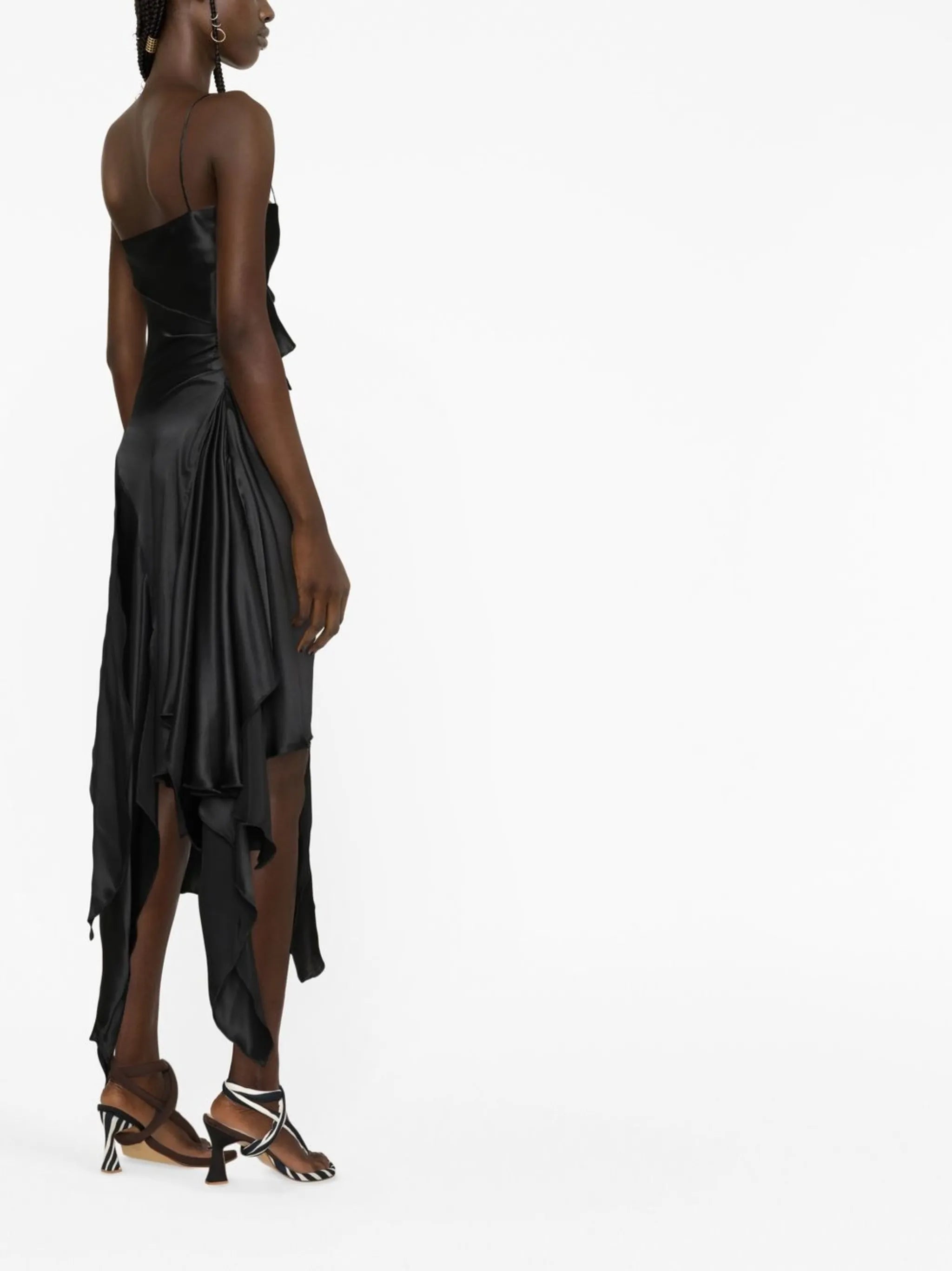 asymmetric midi dress