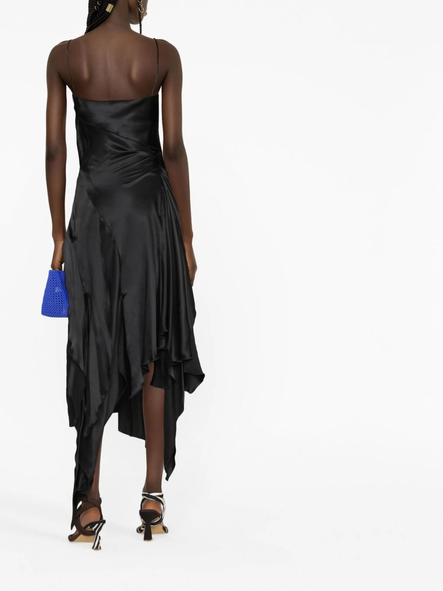 asymmetric midi dress