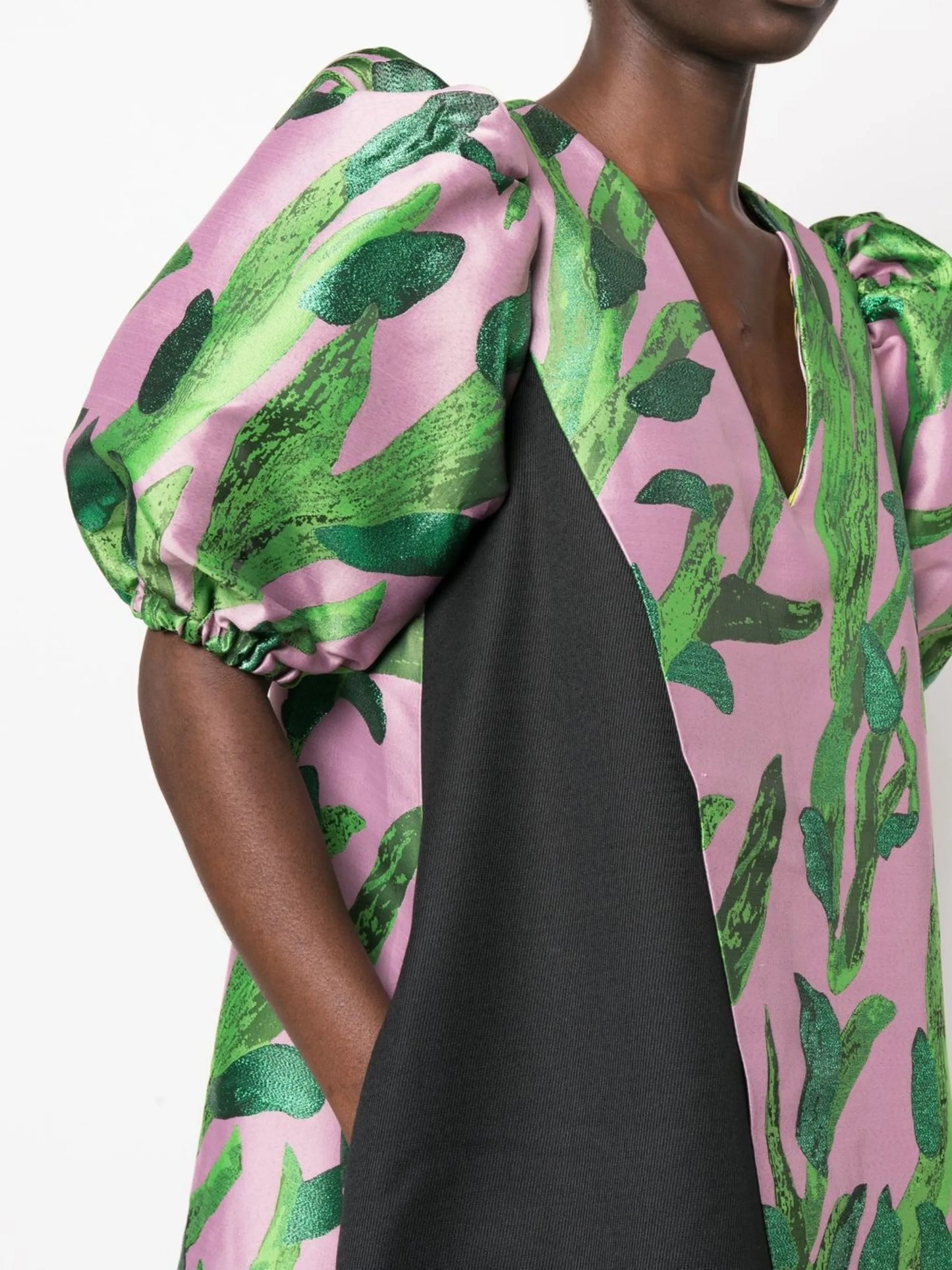 Berthel patterned-jacquard mini dress