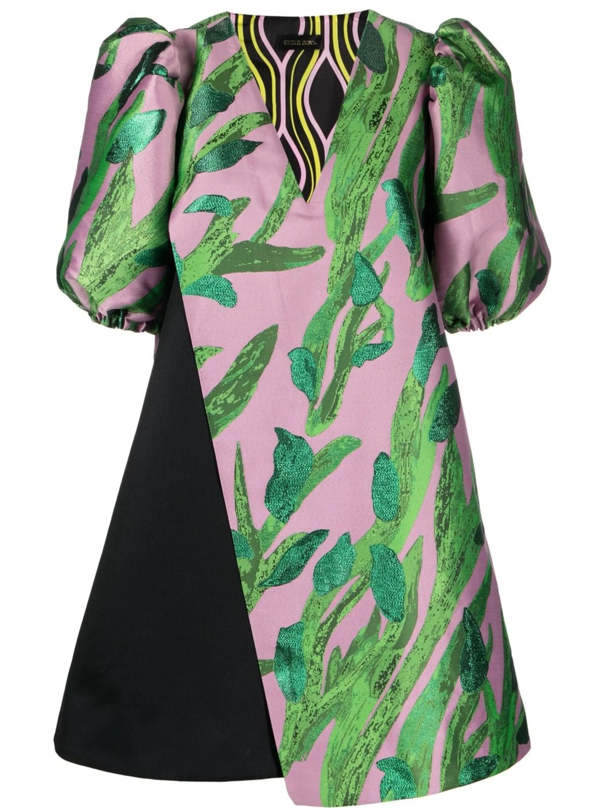 Berthel patterned-jacquard mini dress