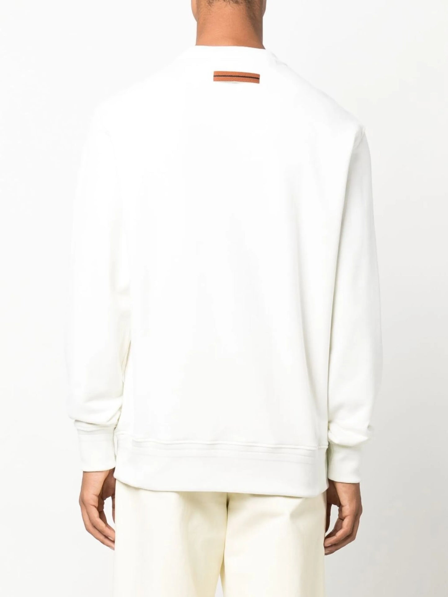 chest logo-print detail sweatshirt