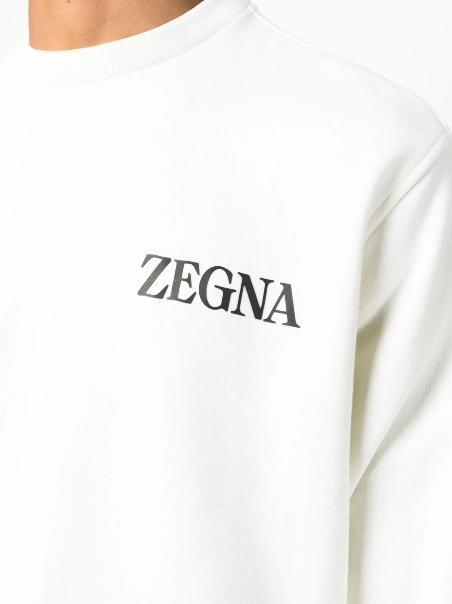 chest logo-print detail sweatshirt