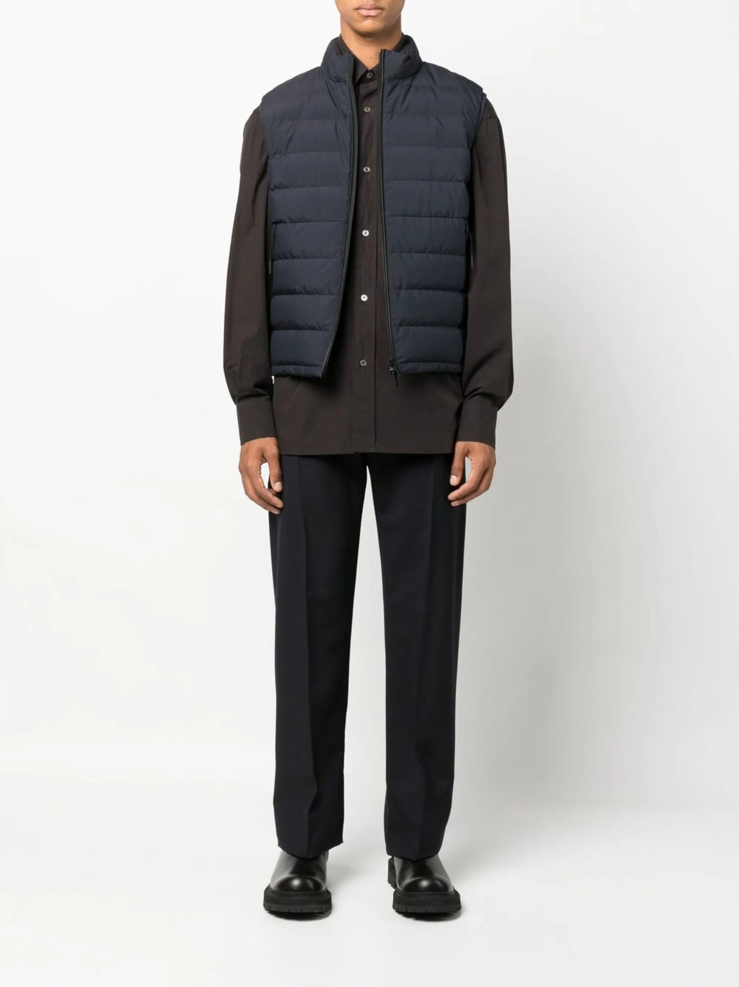 padded down vest