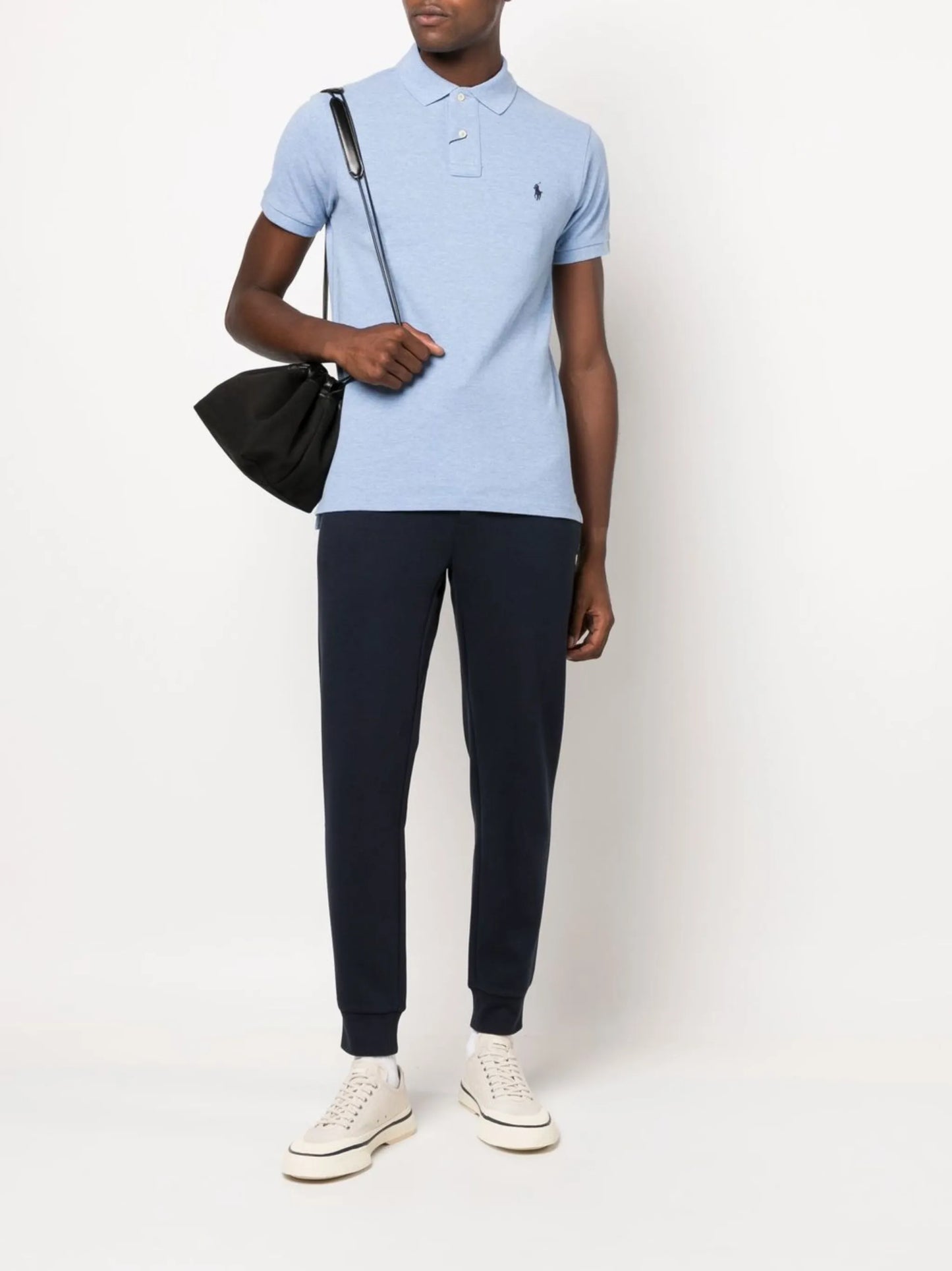 embroidered-logo polo shirt