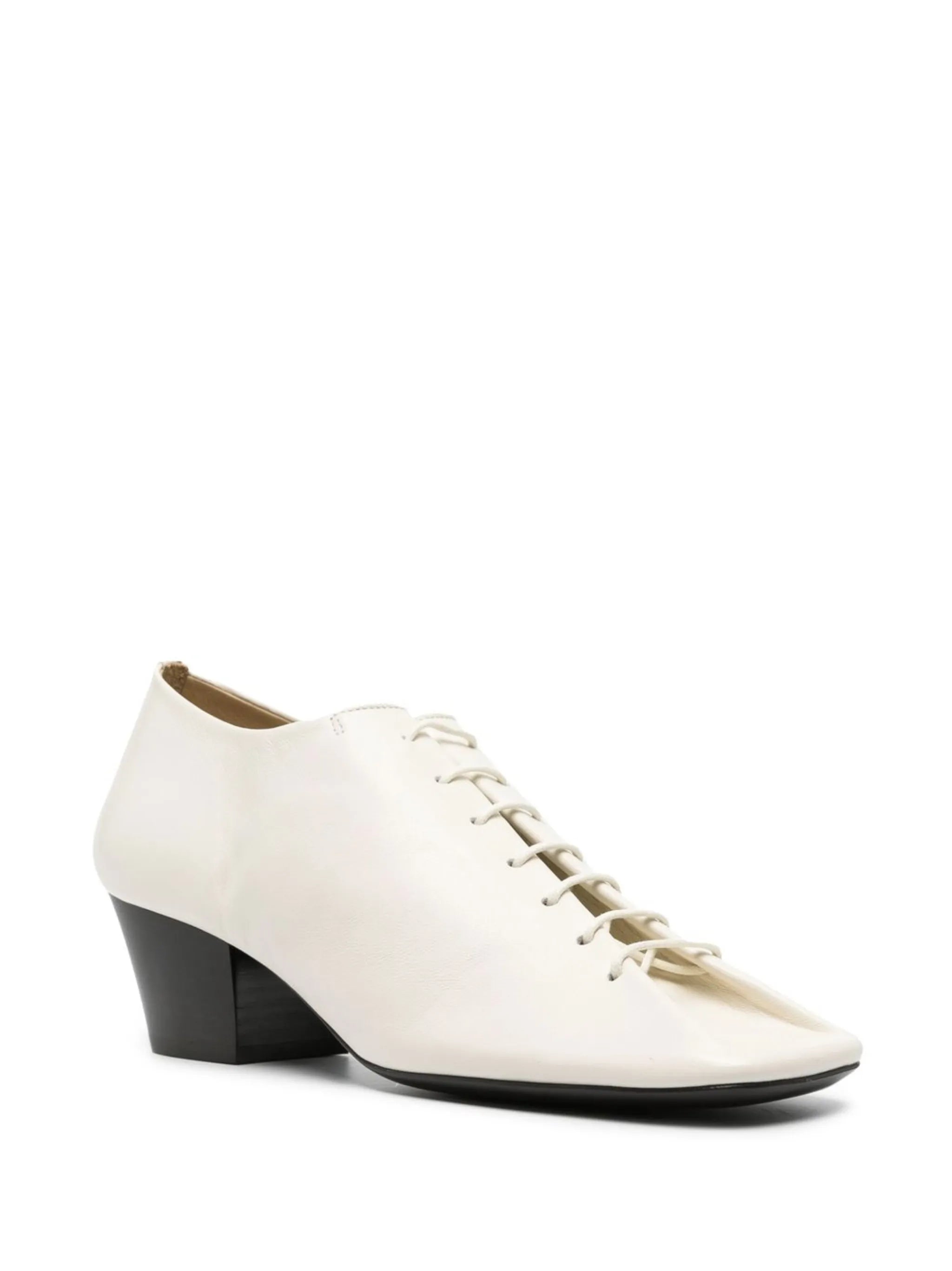 heeled leather derby shoes
