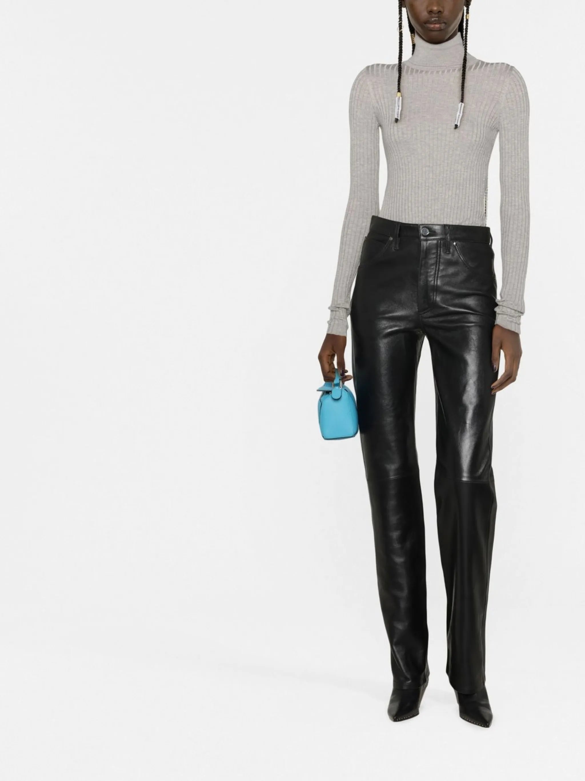 crystal-embellished knitted bodysuit