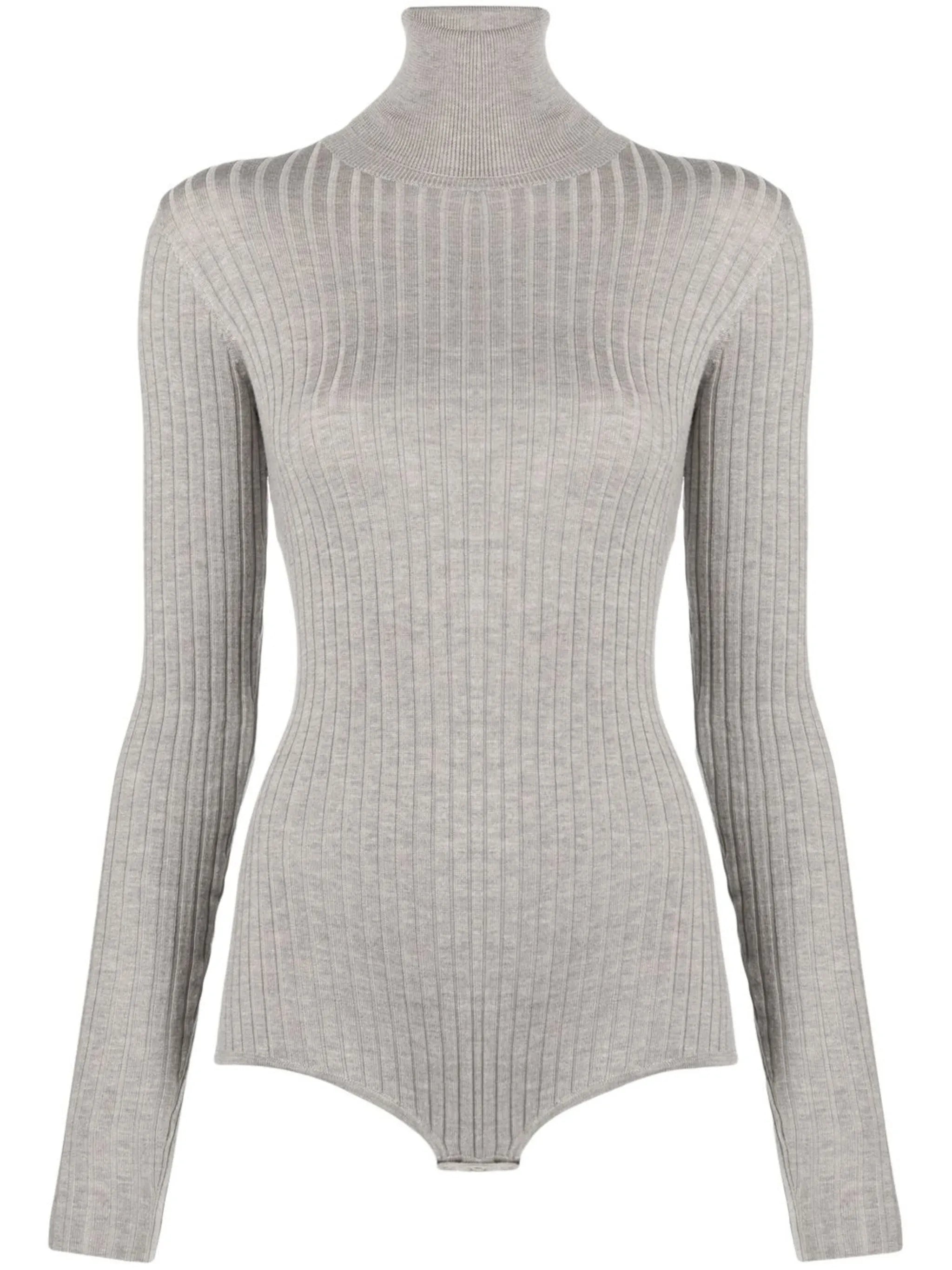 crystal-embellished knitted bodysuit