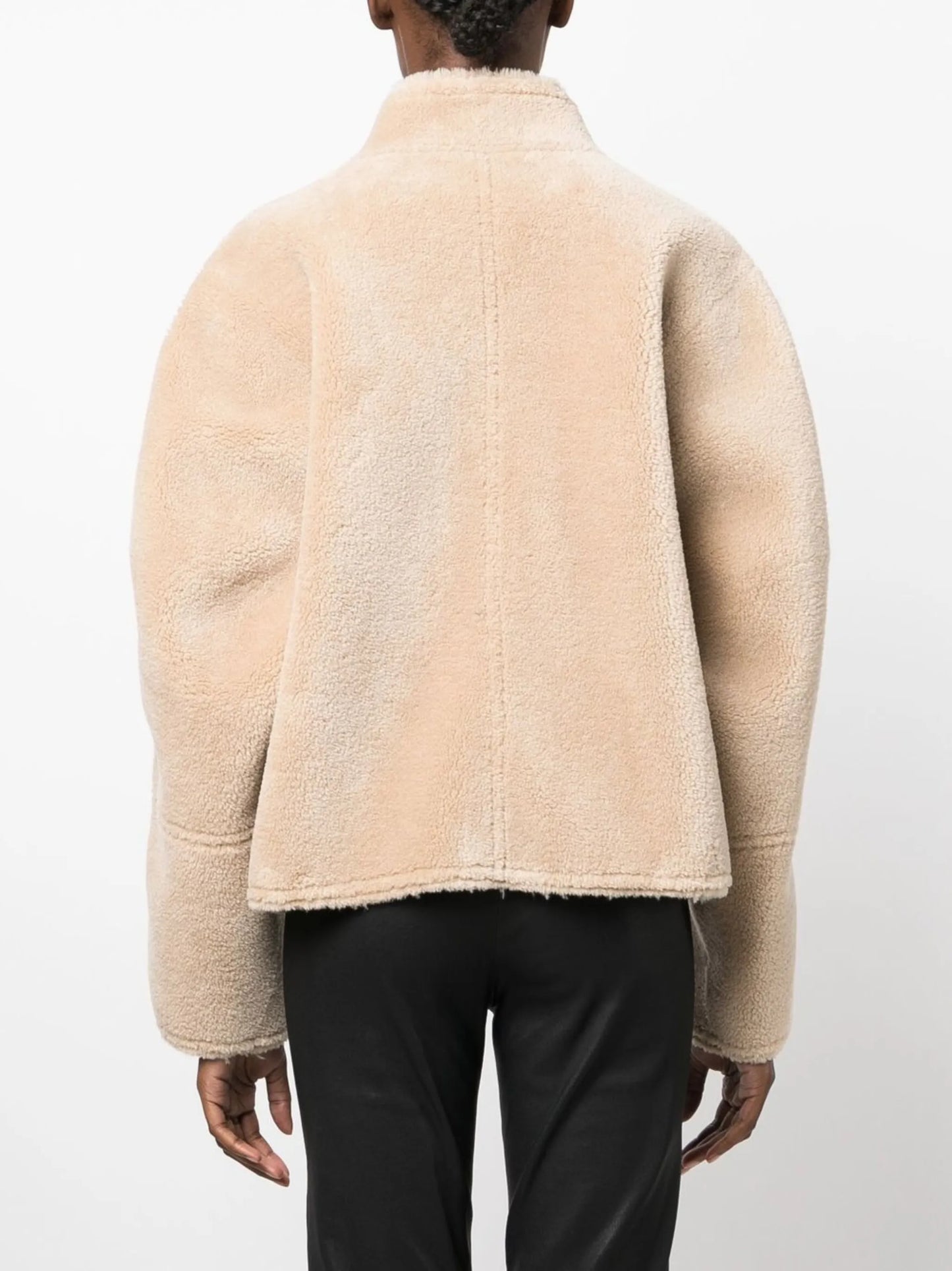 reversible shearling coat