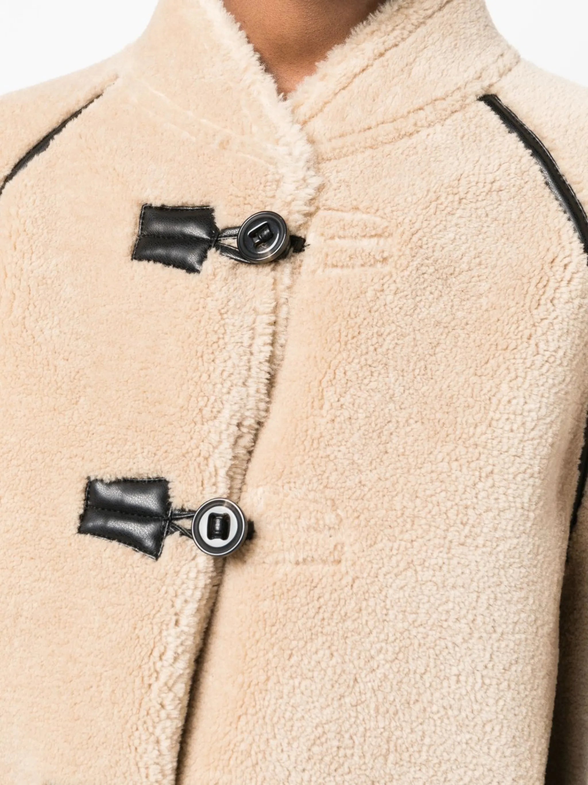 reversible shearling coat