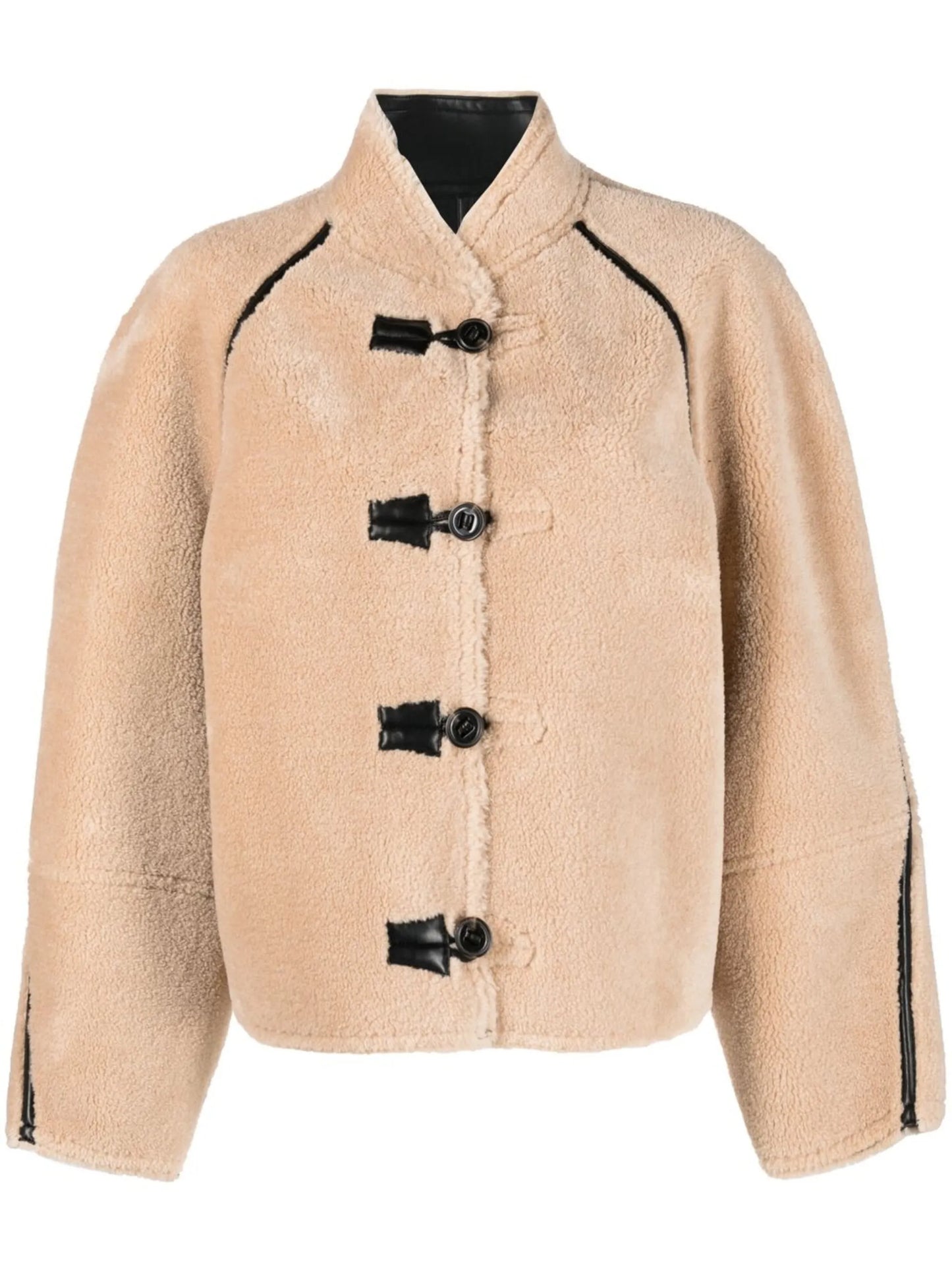 reversible shearling coat