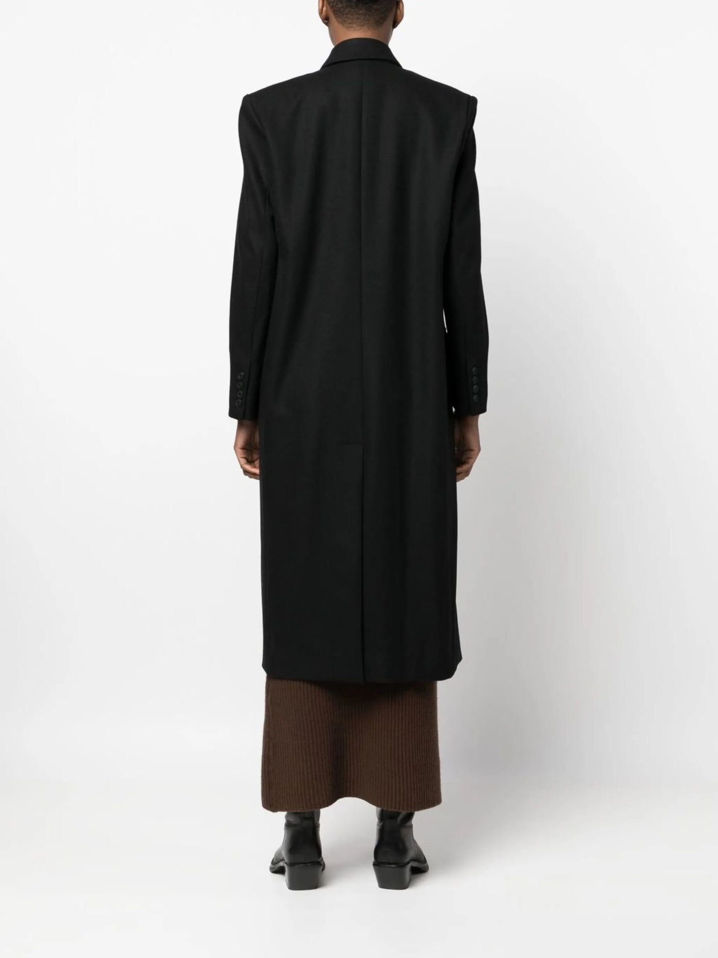double-breasted wool coat