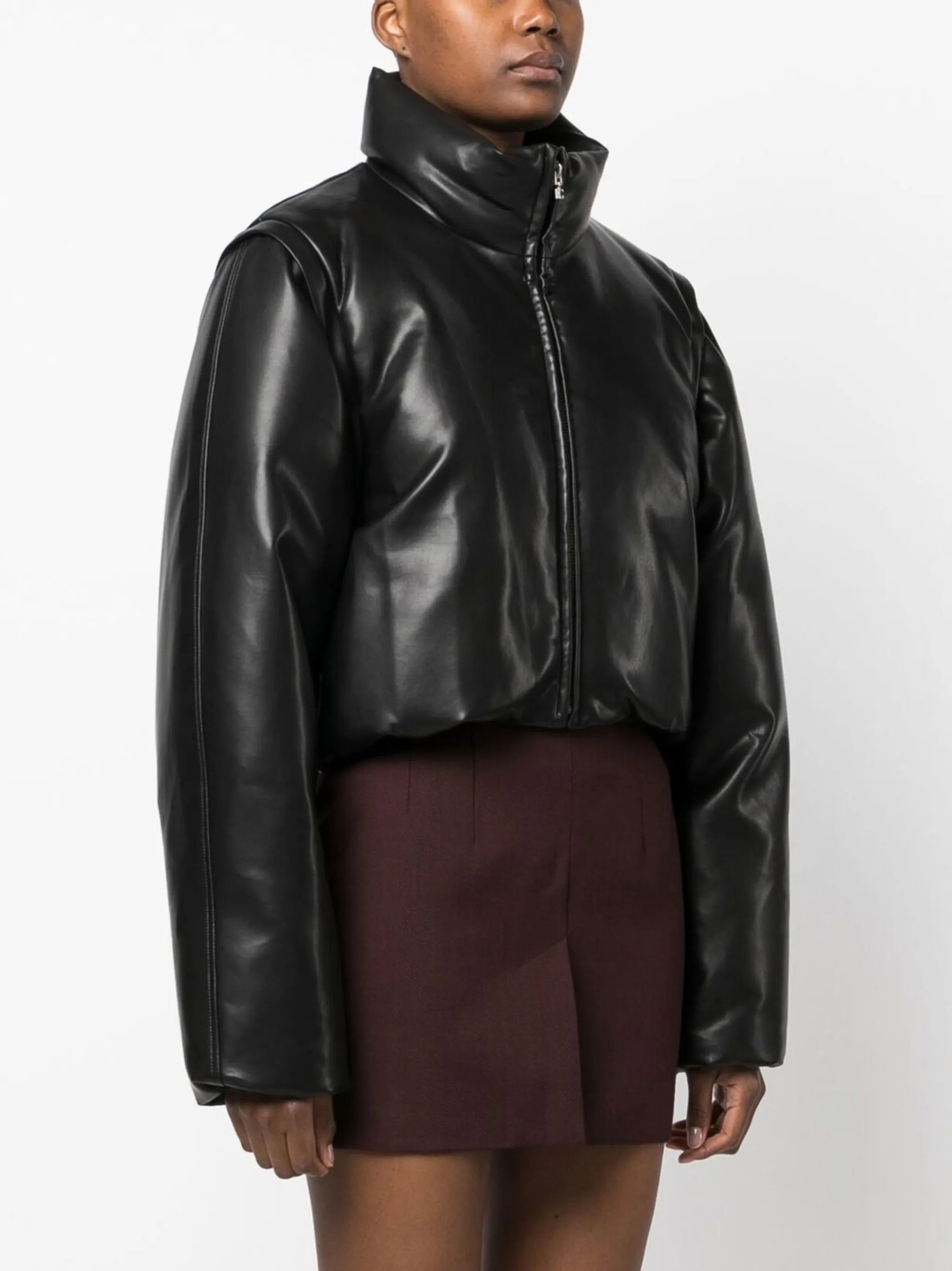 detachable-sleeves puffer jacket