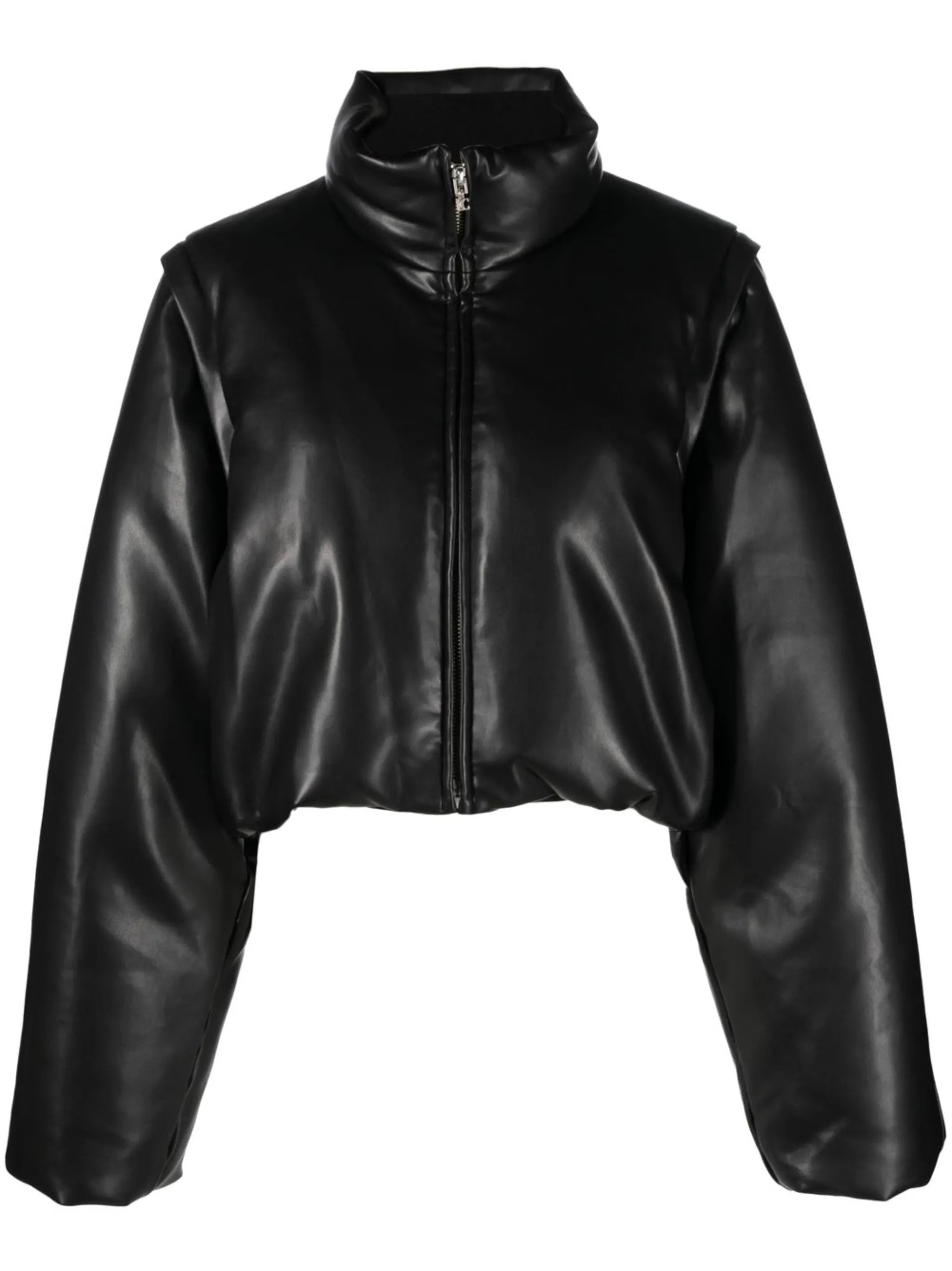 detachable-sleeves puffer jacket