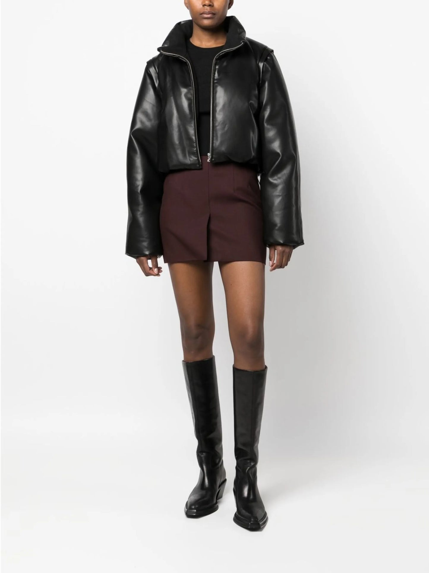 detachable-sleeves puffer jacket