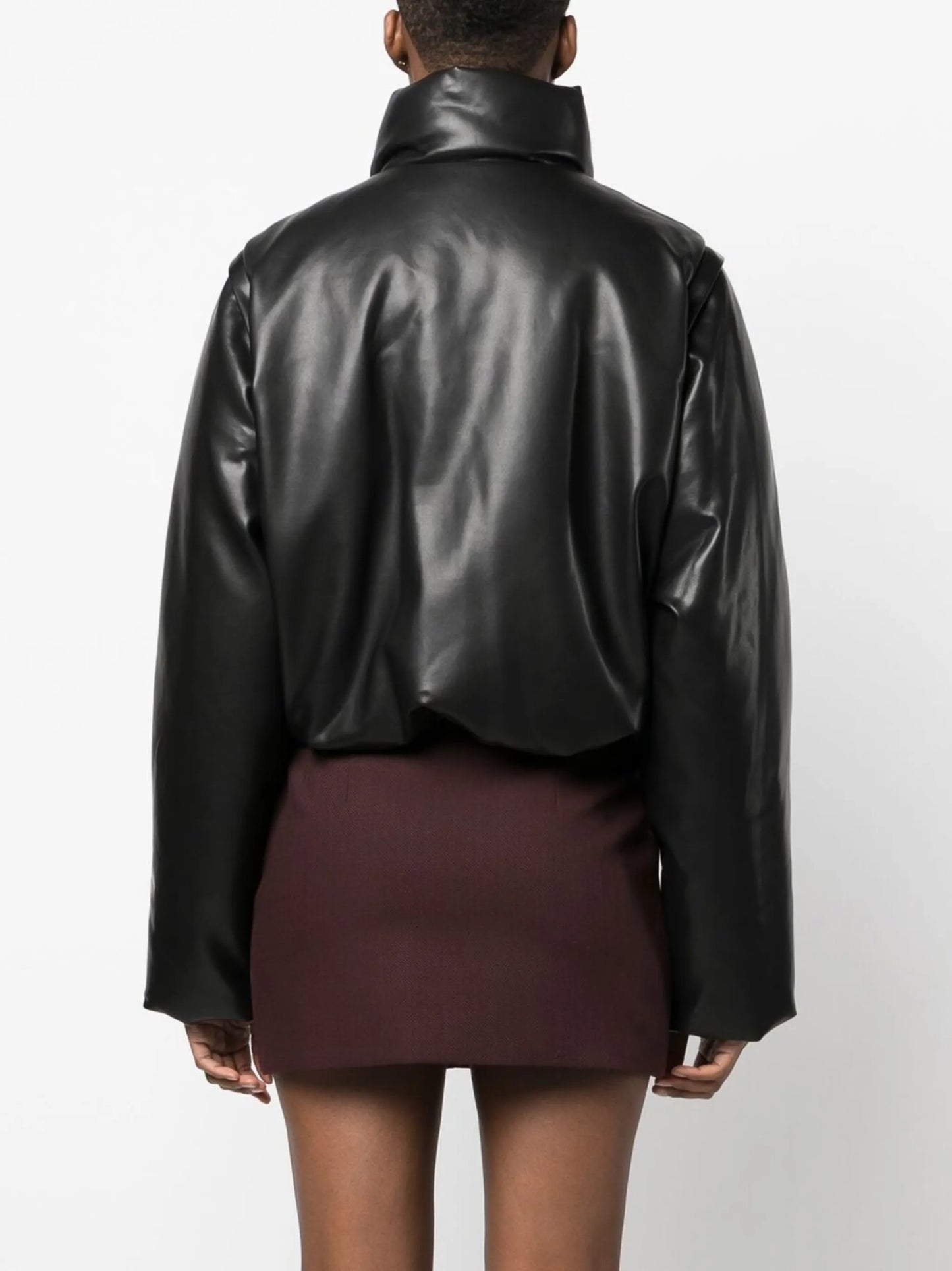 detachable-sleeves puffer jacket