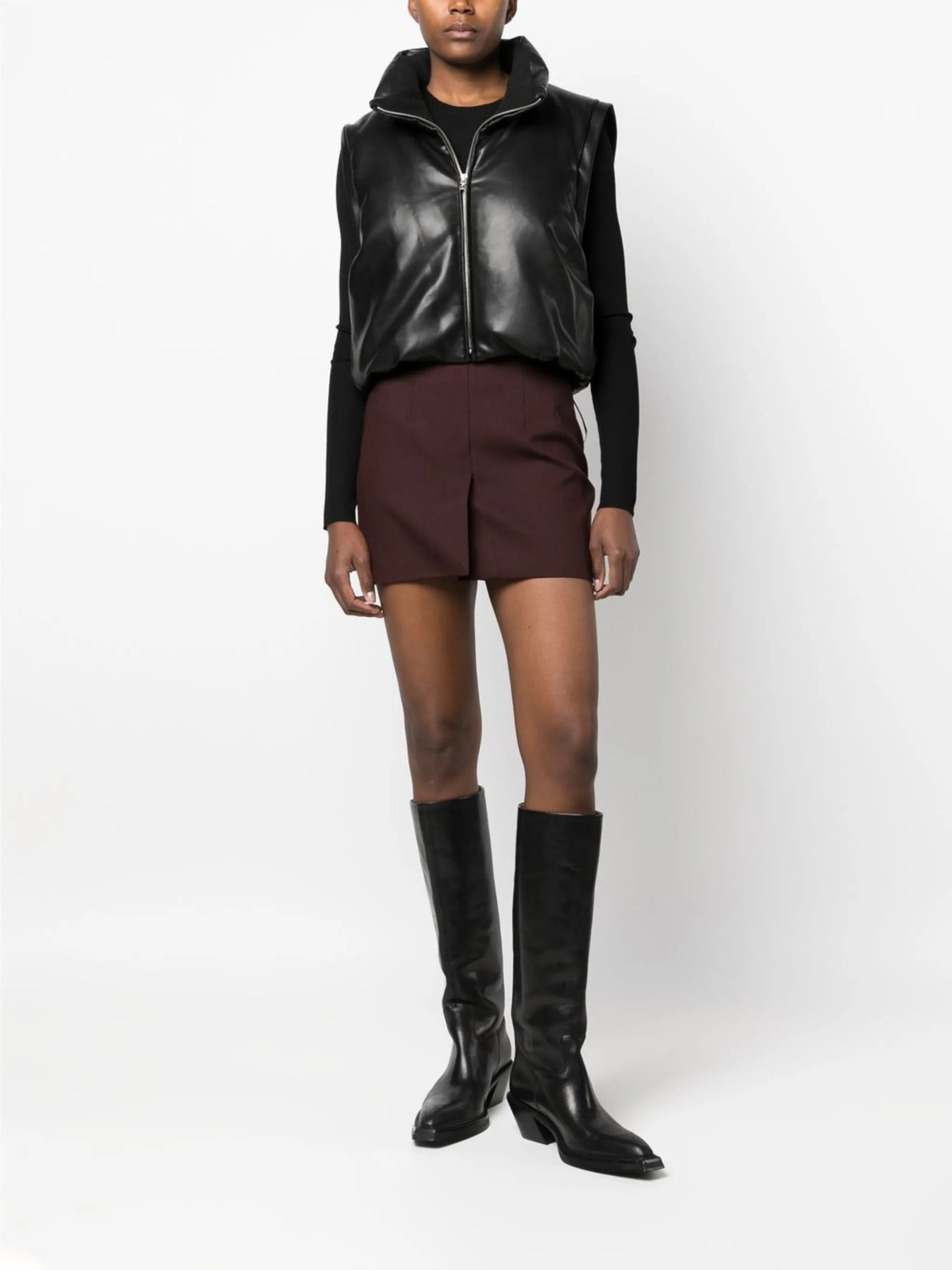 detachable-sleeves puffer jacket