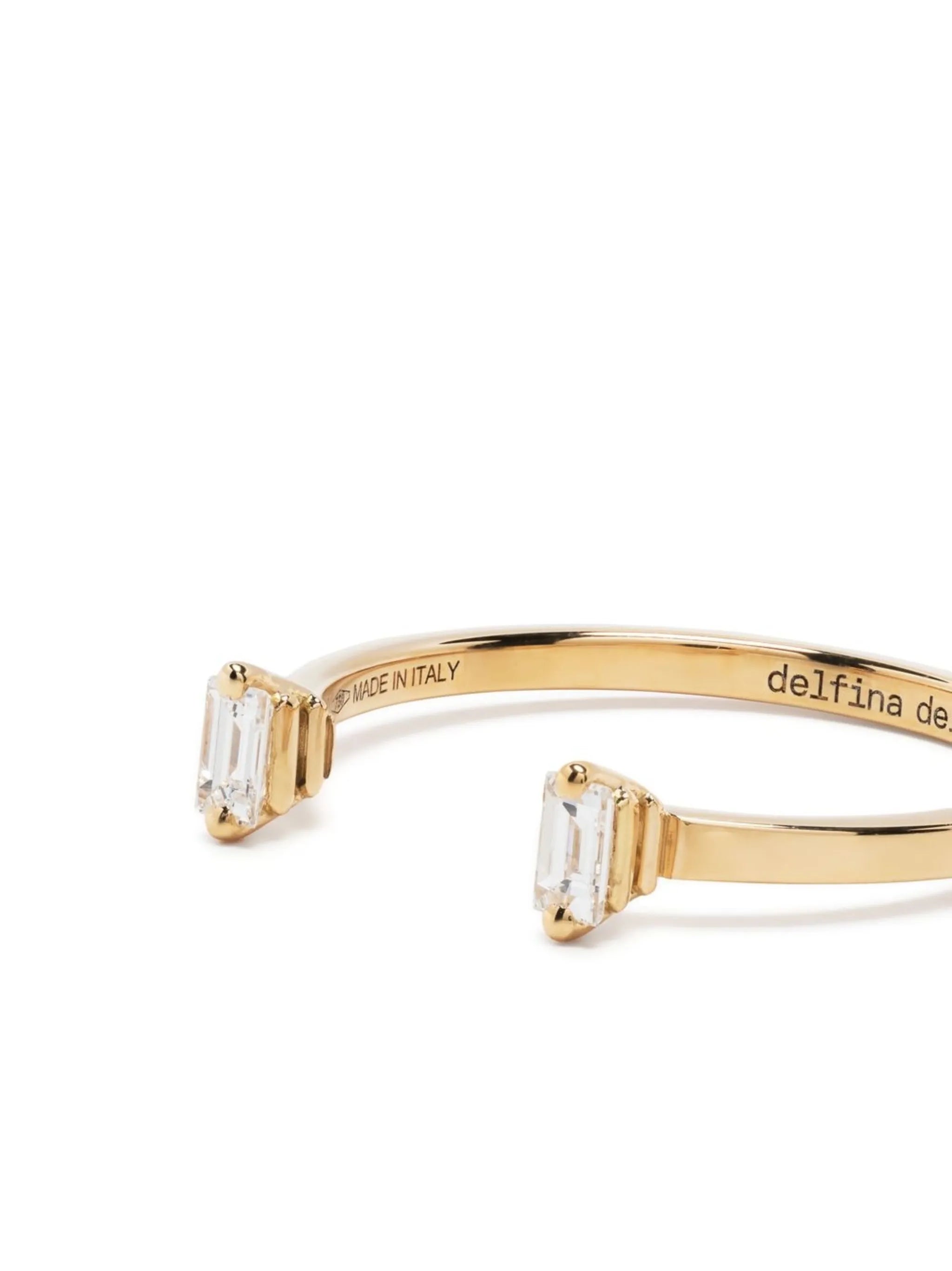 18kt yellow gold Dots diamond ring