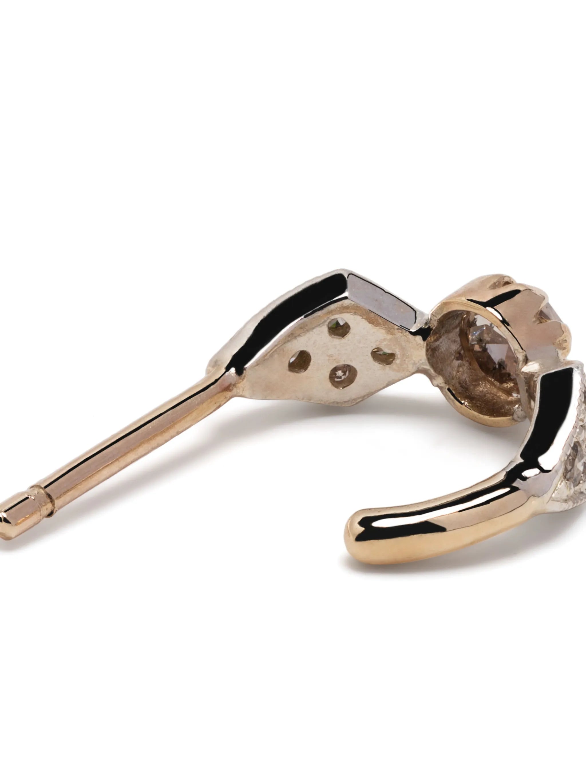 9kt yellow gold Adele Nº1 diamond earring