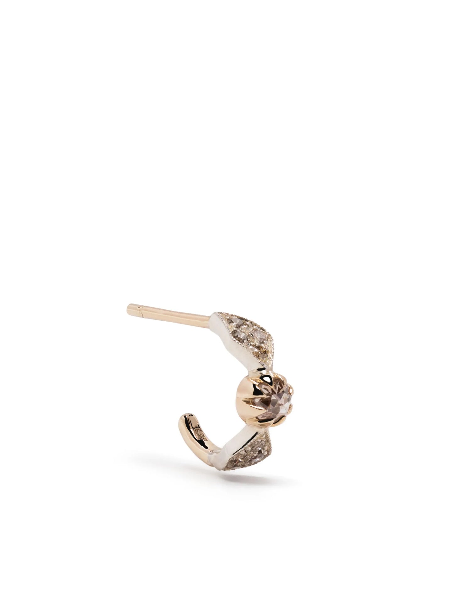 9kt yellow gold Adele Nº1 diamond earring