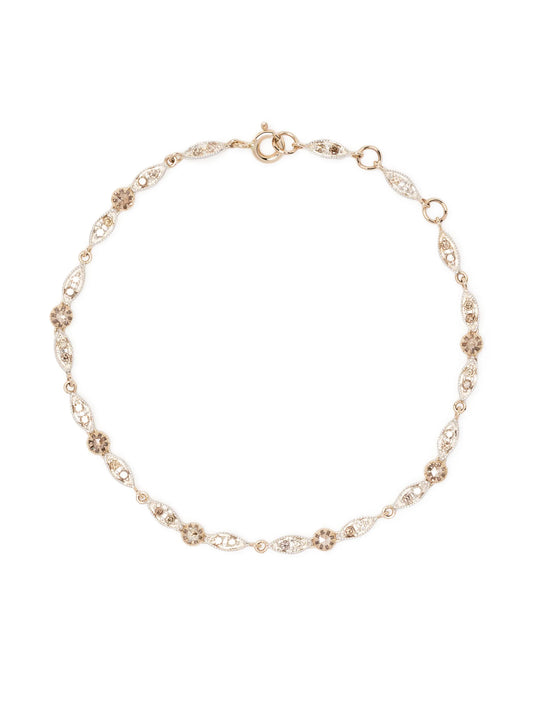9kt yellow gold Ava diamond bracelet