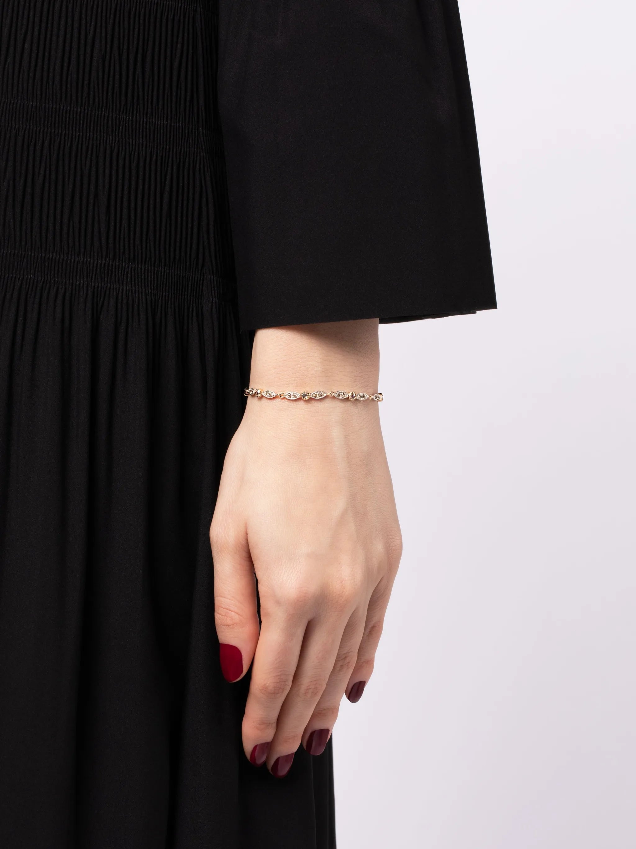 9kt yellow gold Ava diamond bracelet