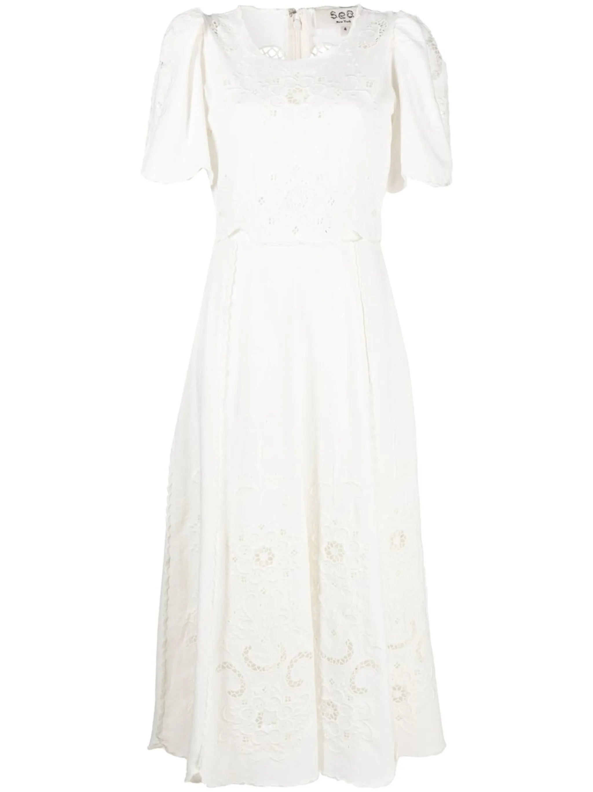 Kiara embroidered midi dress
