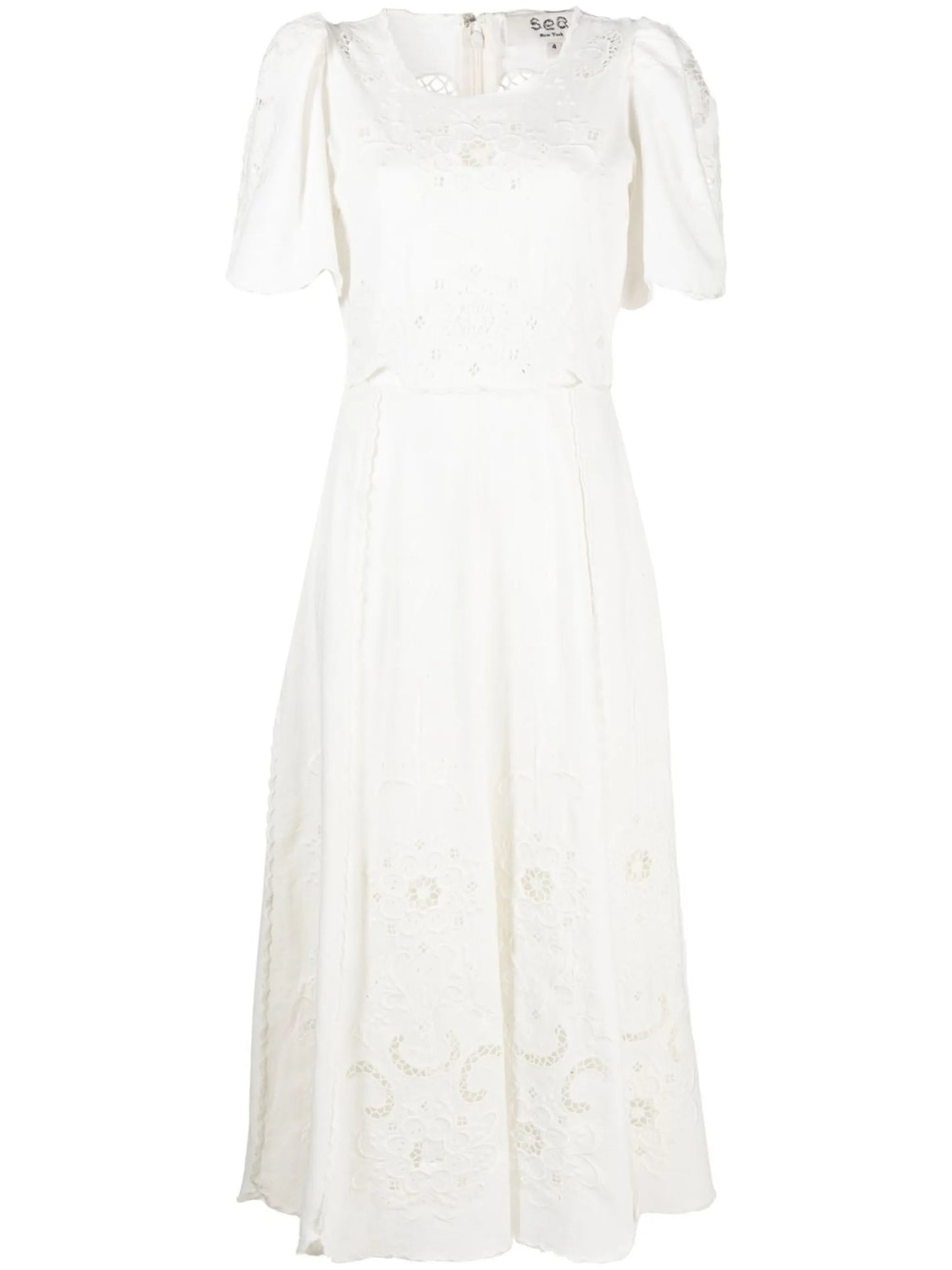 Kiara embroidered midi dress