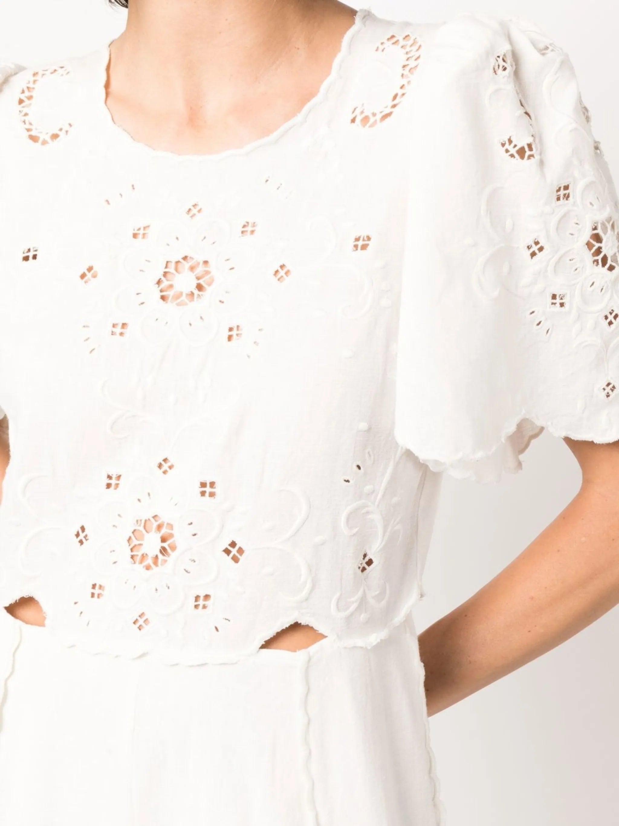 Kiara embroidered midi dress