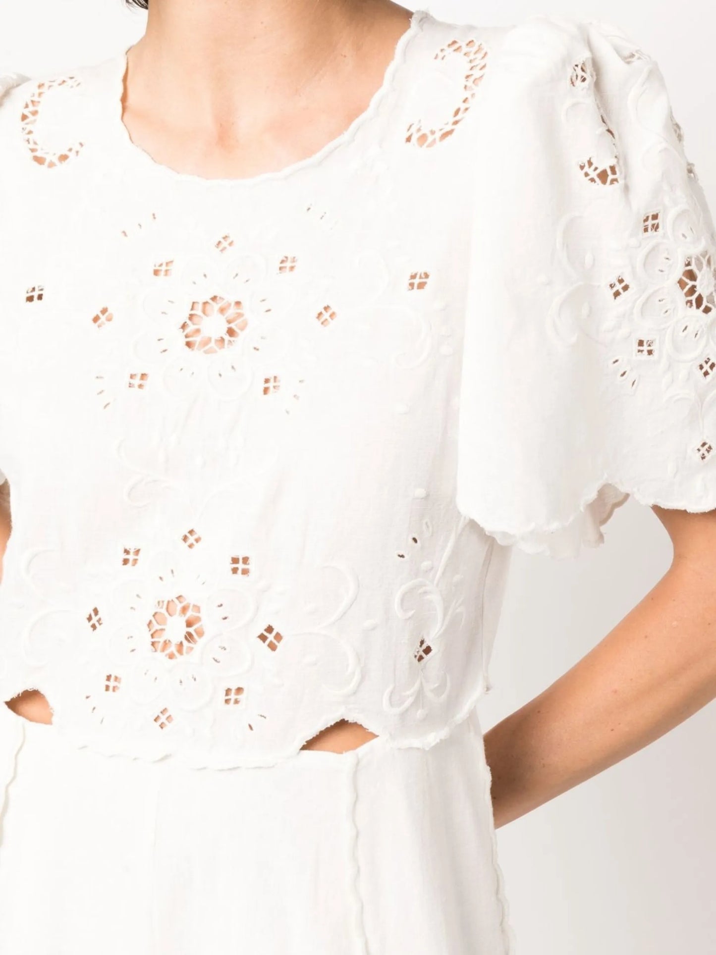 Kiara embroidered midi dress