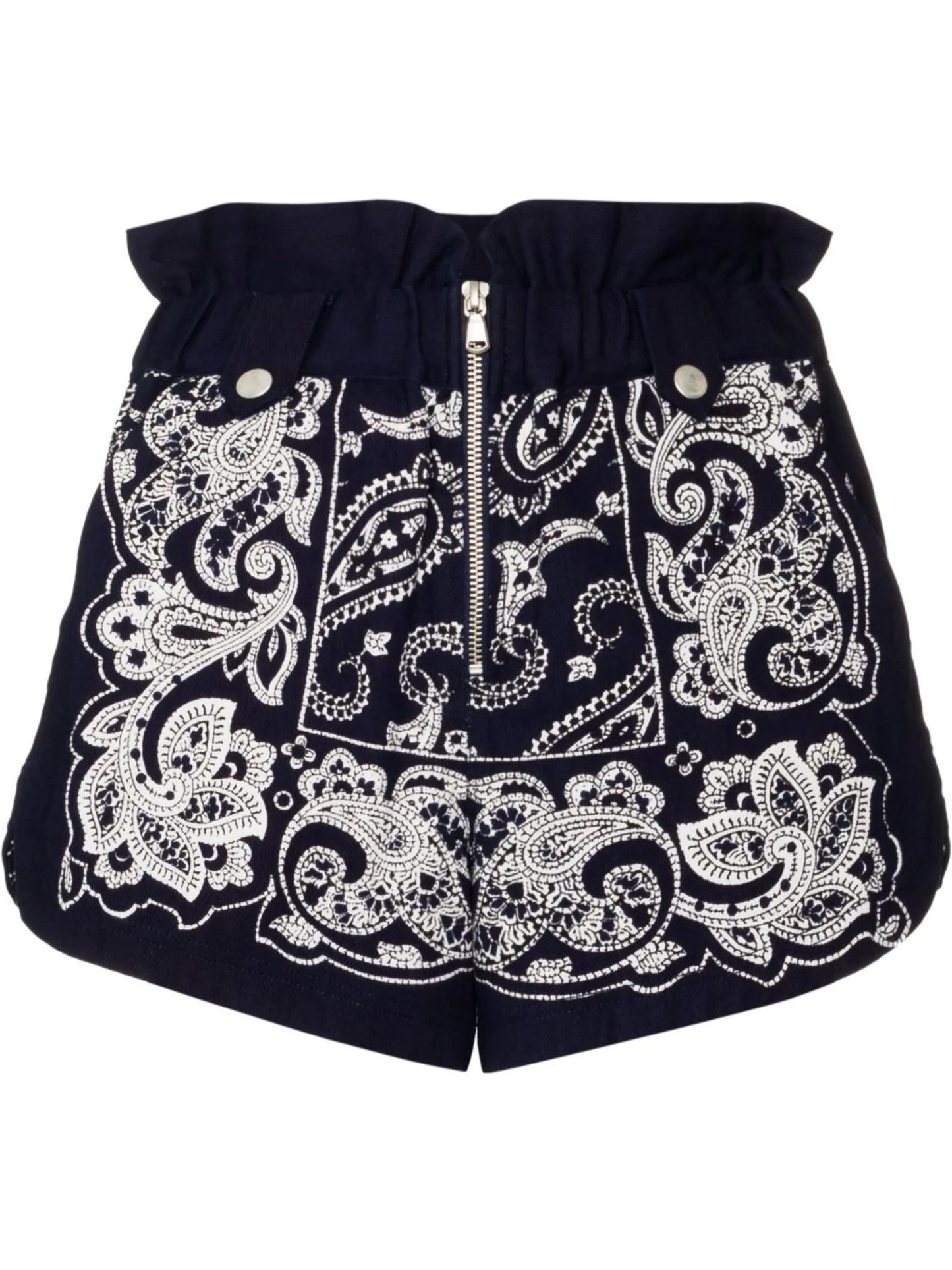 Theodora paisley-print cotton shorts