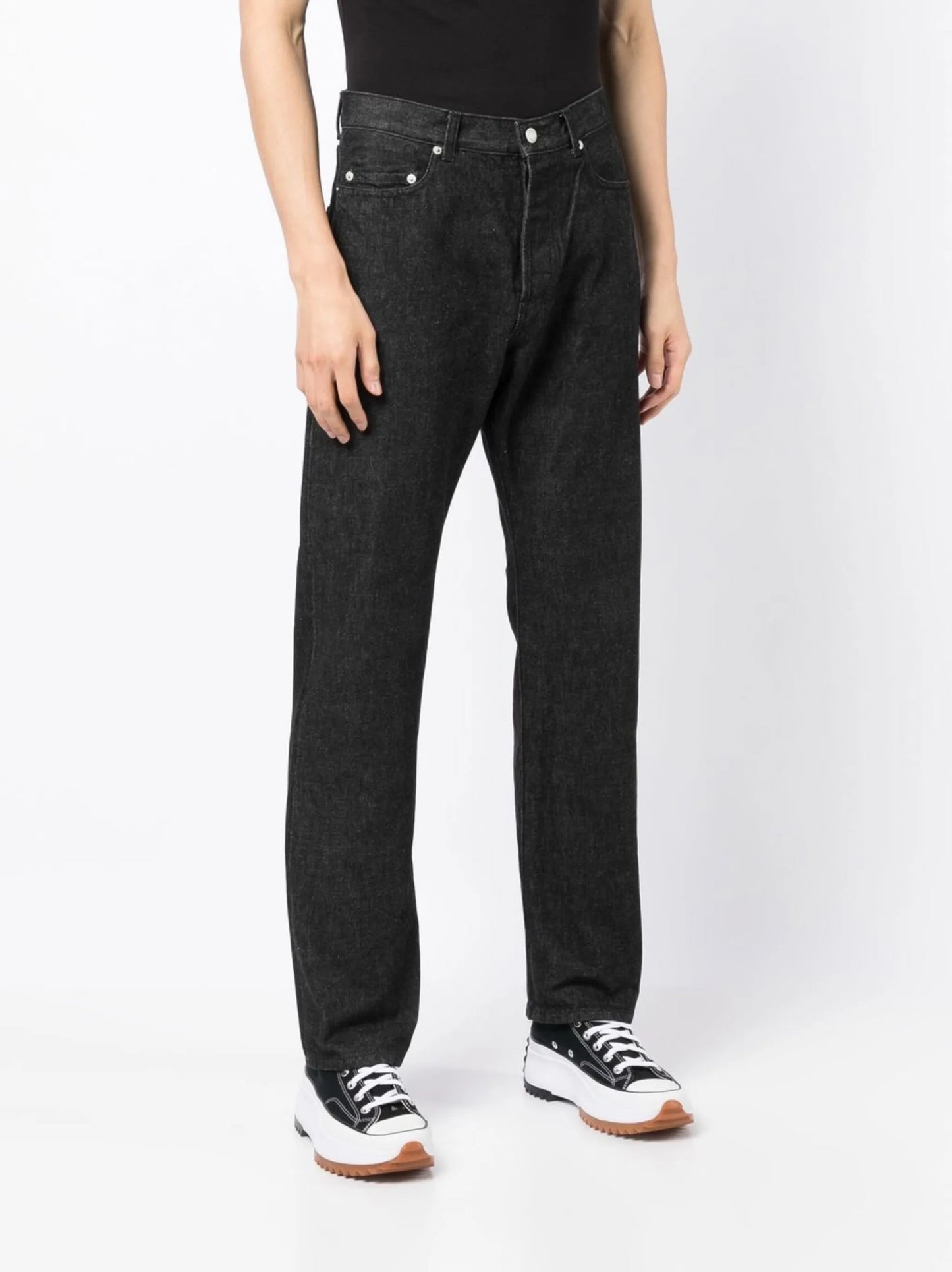 x Psycho logo-appliqué jeans