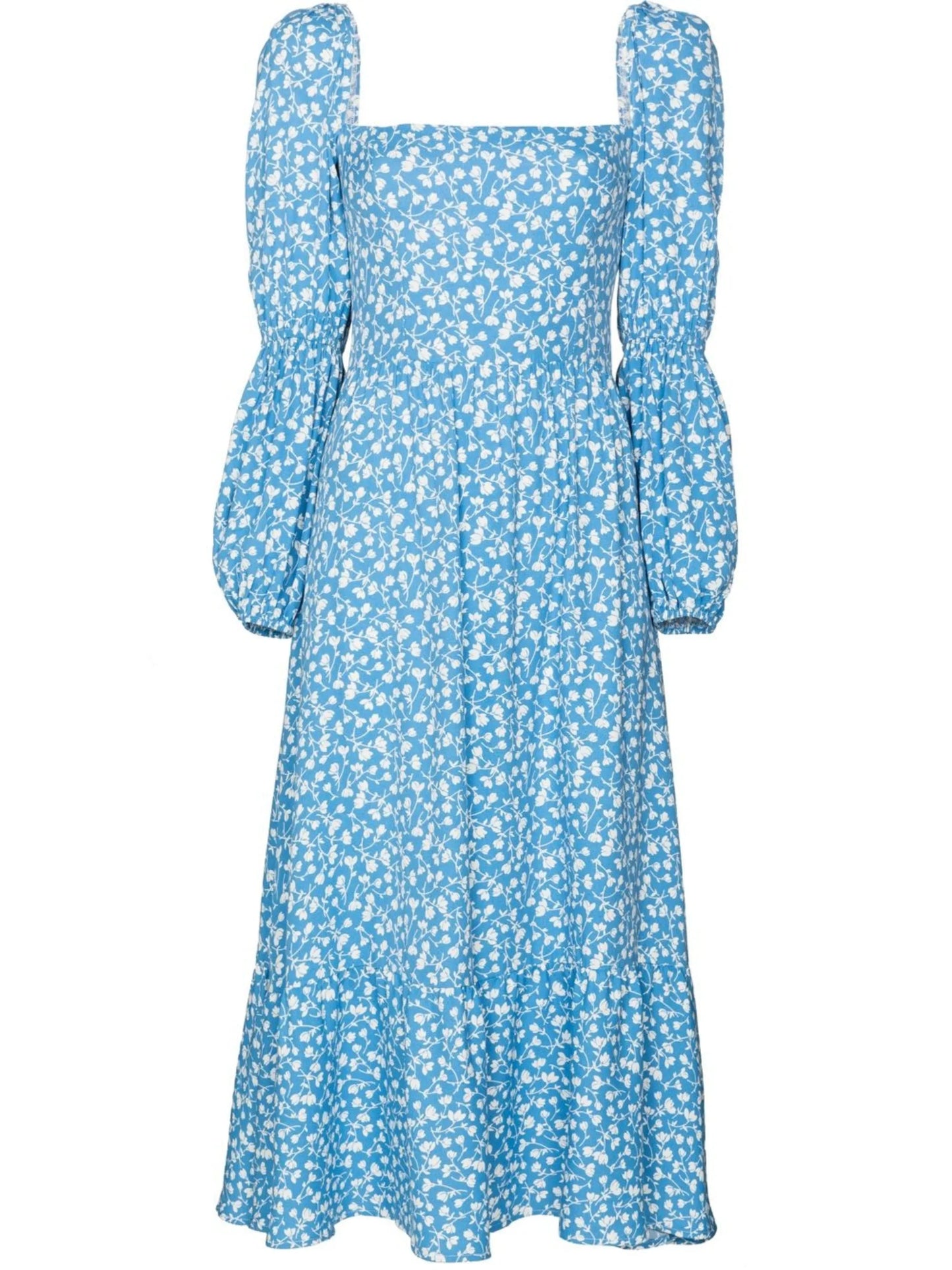 Mica long-sleeve midi dress